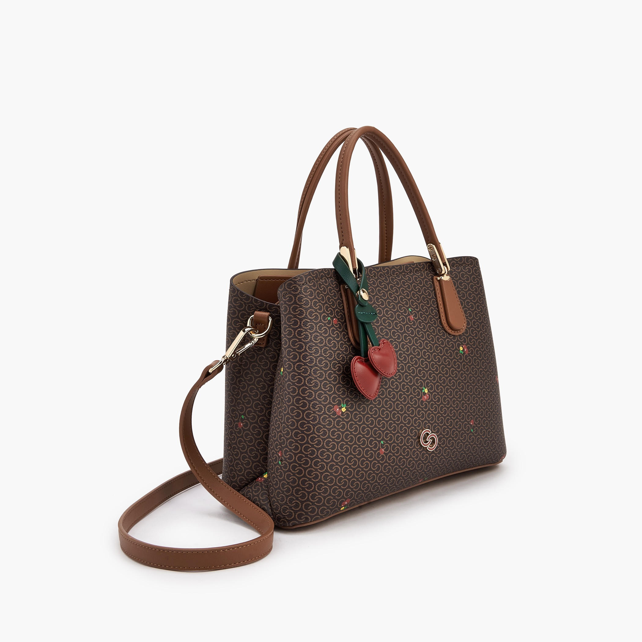 Celeste Monogram Cherry Print Tote Bag with Double Handles-women-bagsandwallets-handbags-image-4