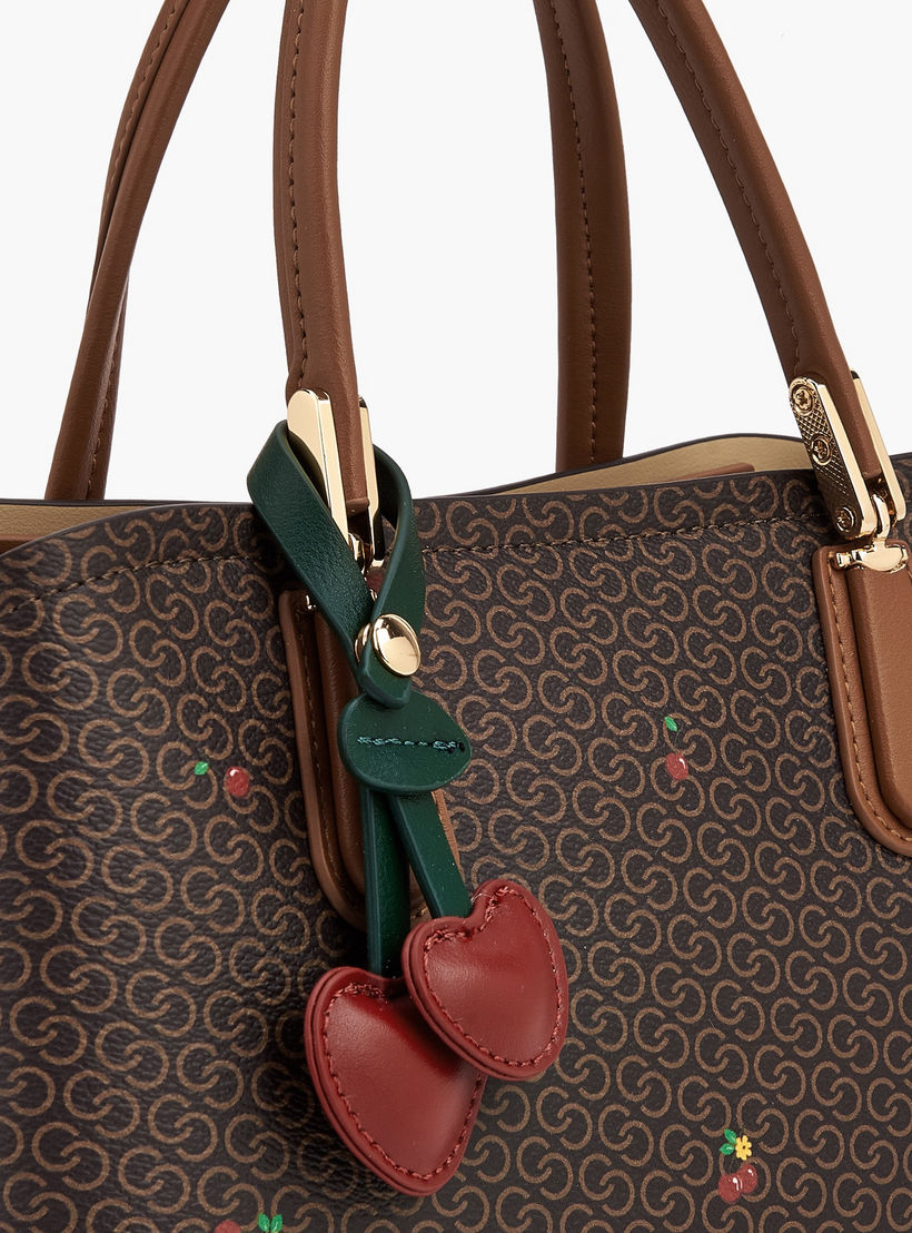 Celeste Monogram Cherry Print Tote Bag with Double Handles-women-bagsandwallets-handbags-image-5