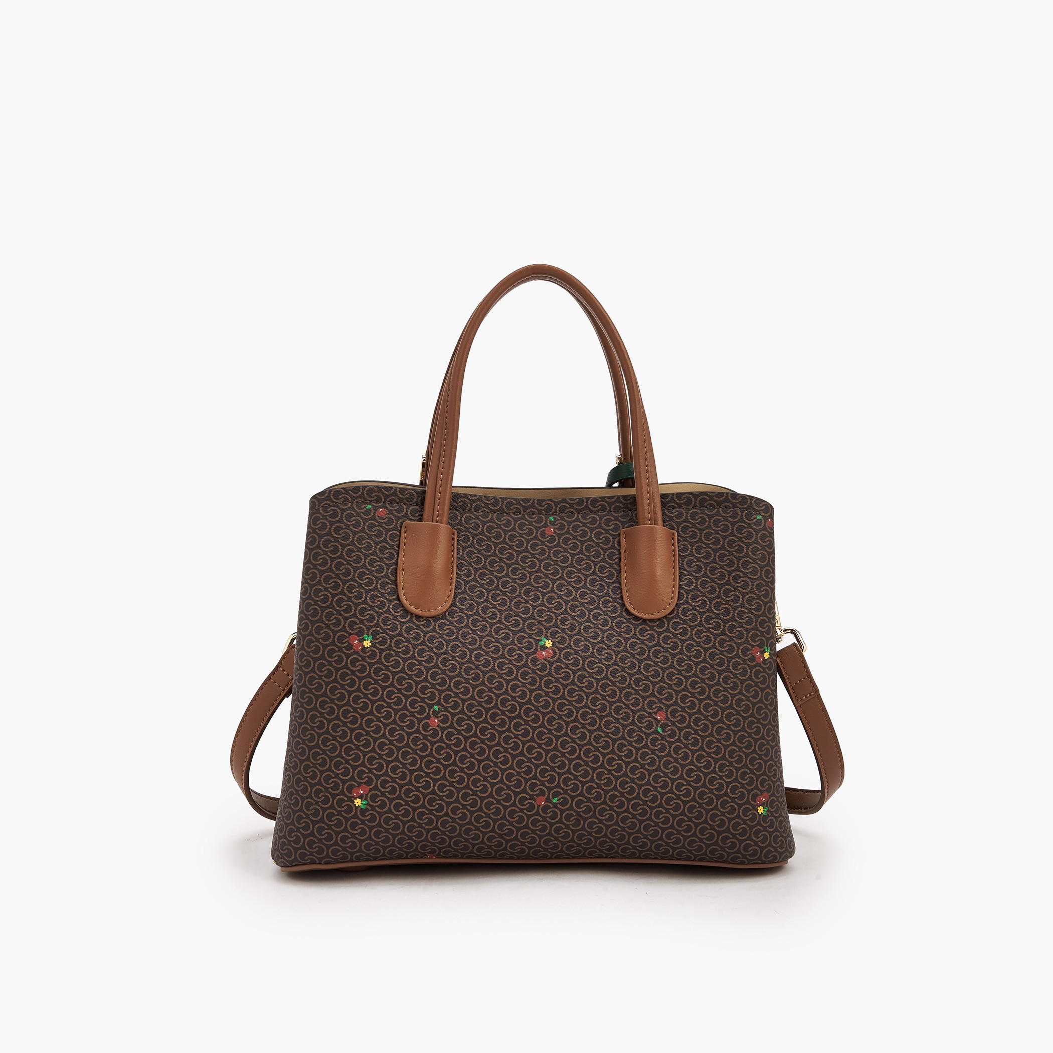 Celeste Monogram Cherry Print Tote Bag with Double Handles-women-bagsandwallets-handbags-image-6
