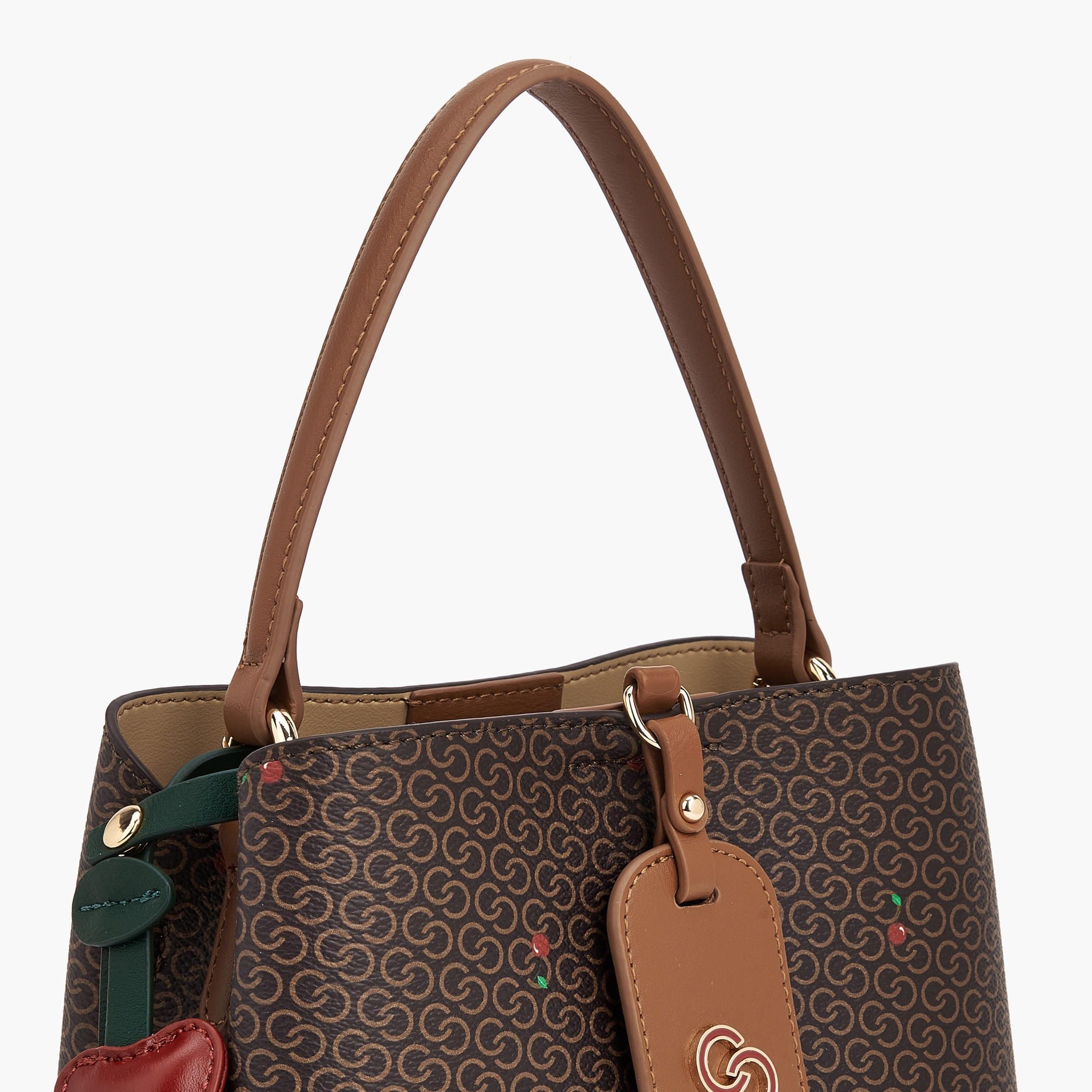 Celeste Monogram Cherry Print Tote Bag with Handle-women-bagsandwallets-handbags-image-5