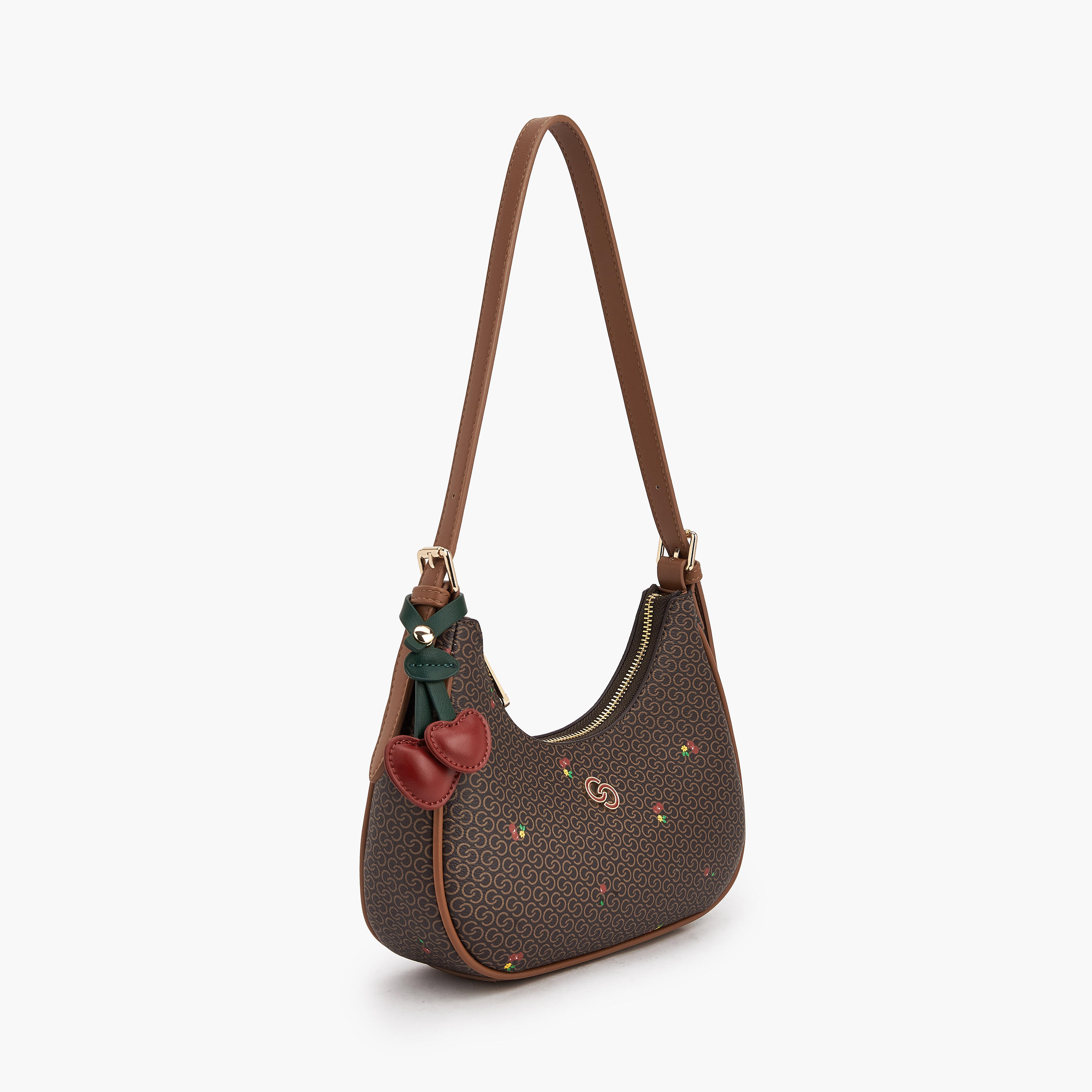 Celeste Monogram Cherry Print Shoulder Bag with Handle-women-bagsandwallets-handbags-image-4