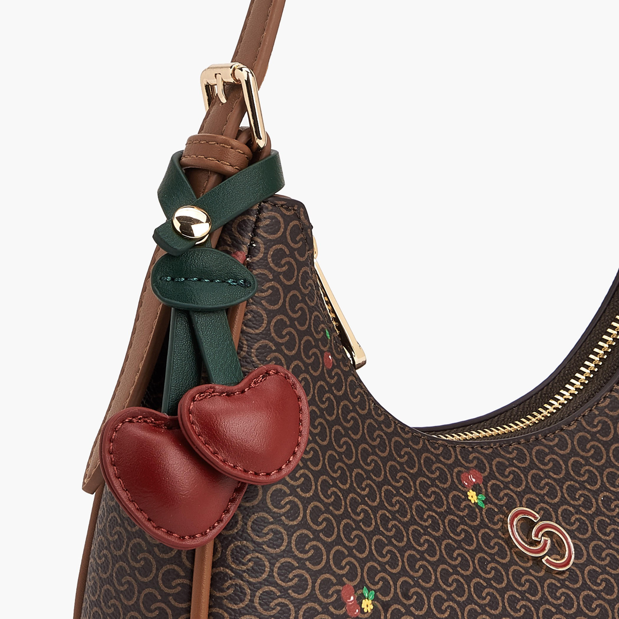Celeste Monogram Cherry Print Shoulder Bag with Handle-women-bagsandwallets-handbags-image-5