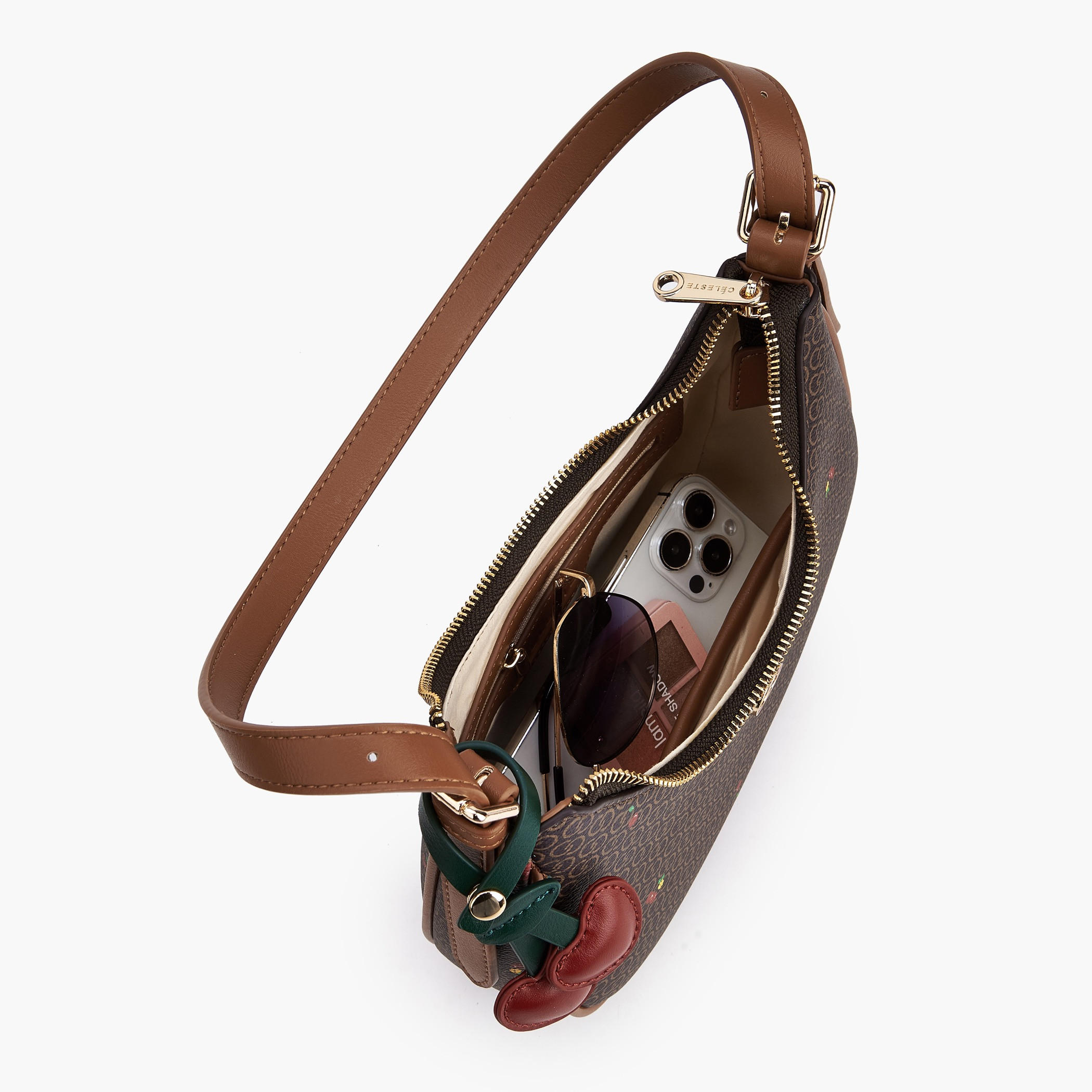 شنطة كتف بمقبض وطبعات كرز مونوجرام من سيليست-women-bagsandwallets-handbags-image-8