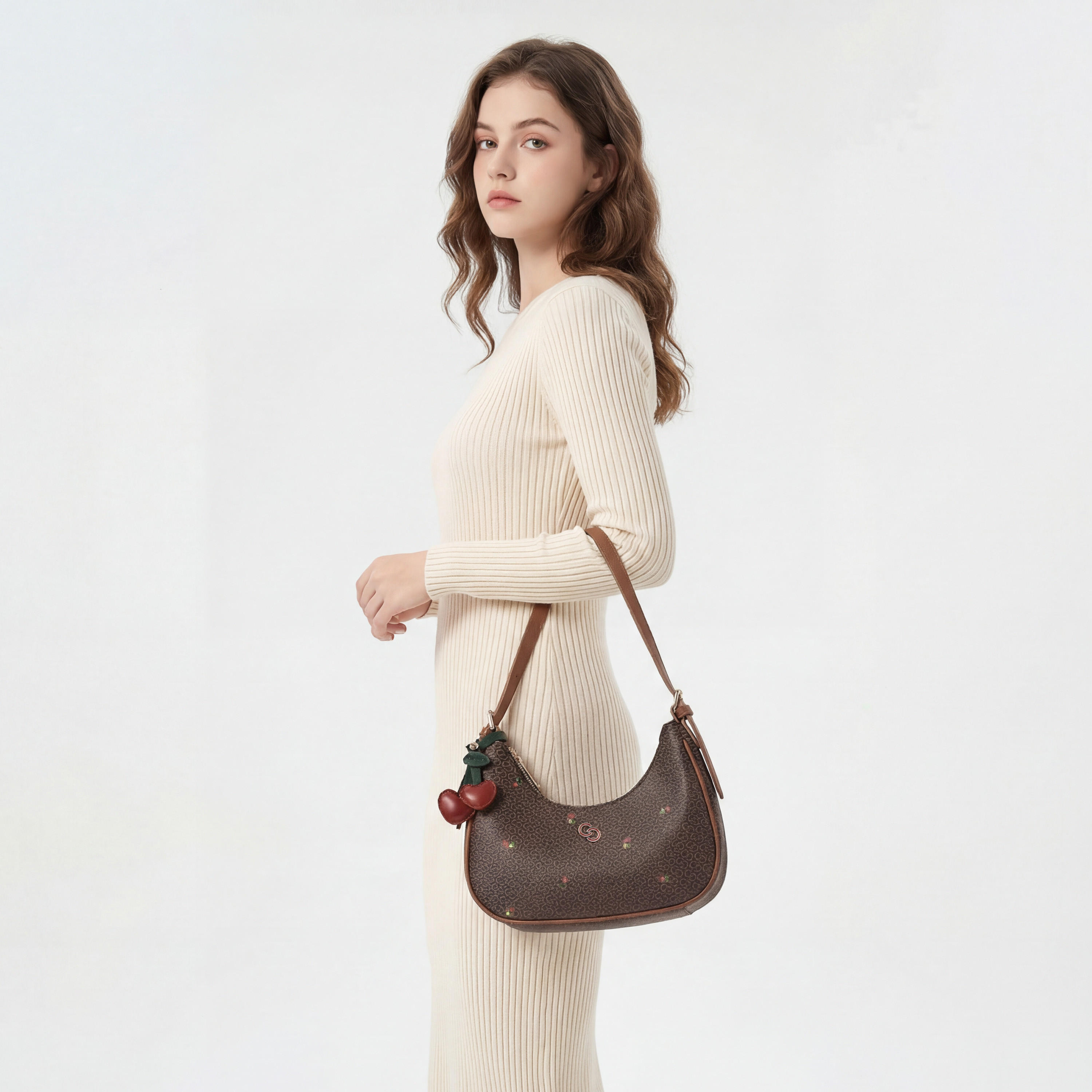 Celeste Monogram Cherry Print Shoulder Bag with Handle-women-bagsandwallets-handbags-image-2