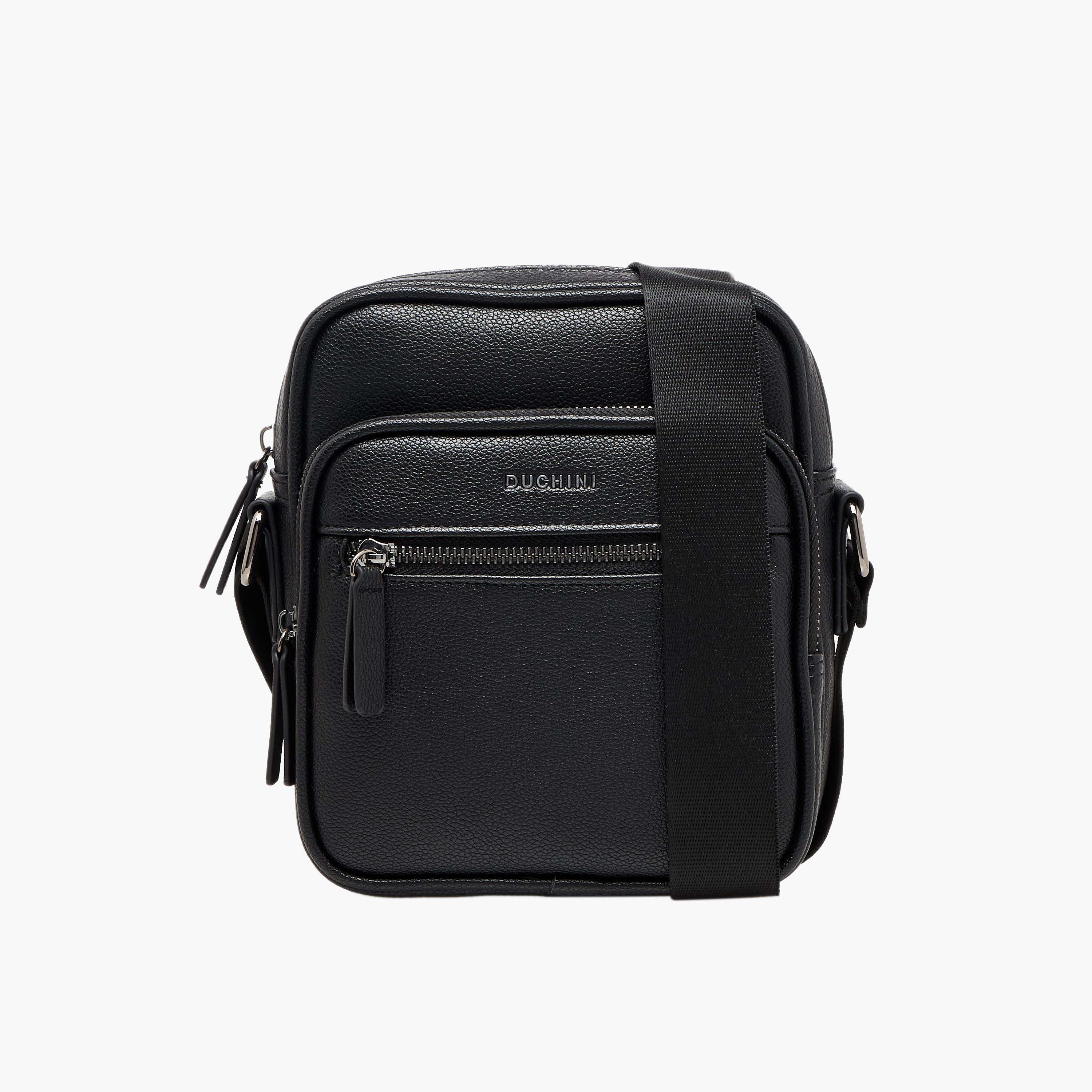Duchini Men Solid Crossbody Bag-men-bags-image-1