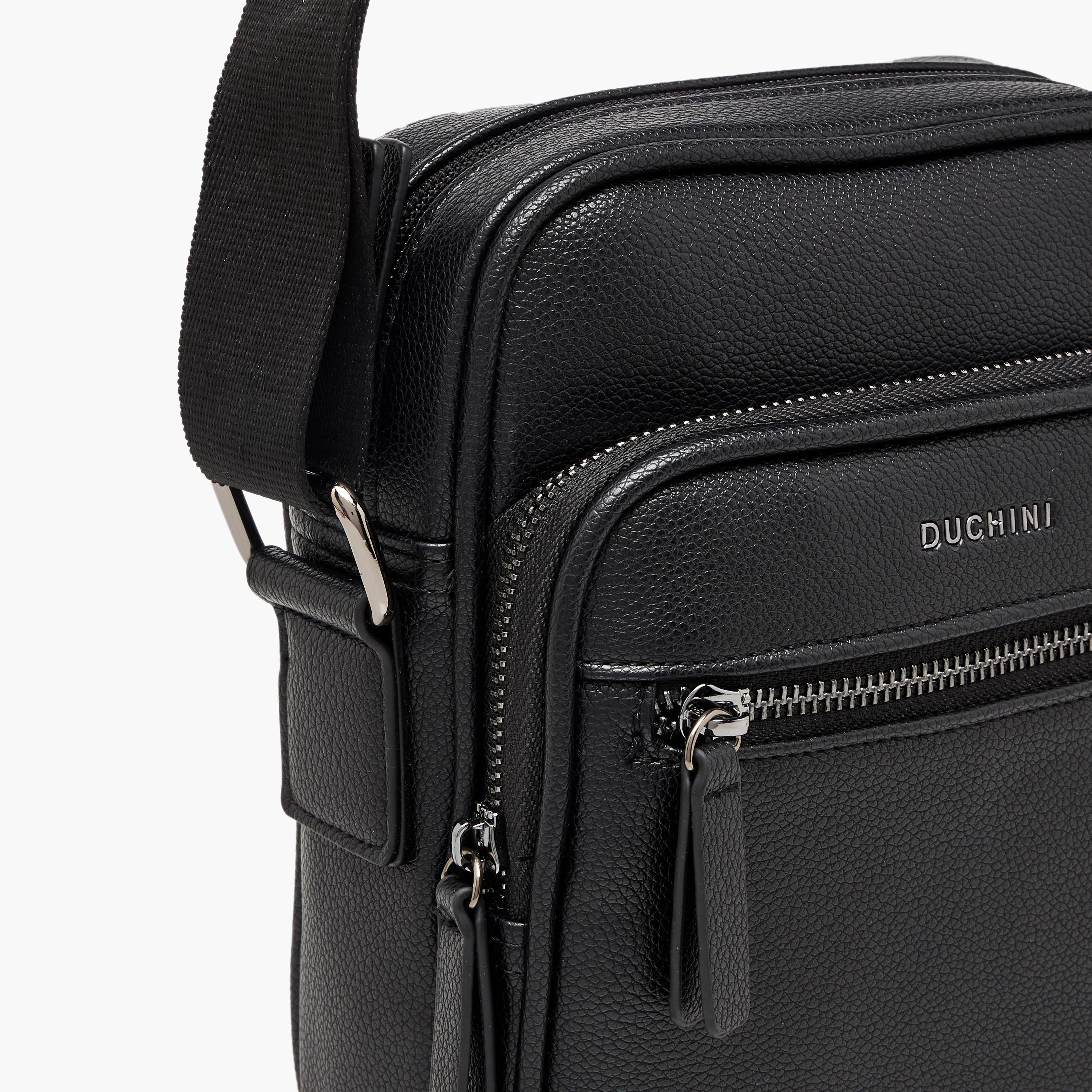 Duchini Men Solid Crossbody Bag-men-bags-image-5