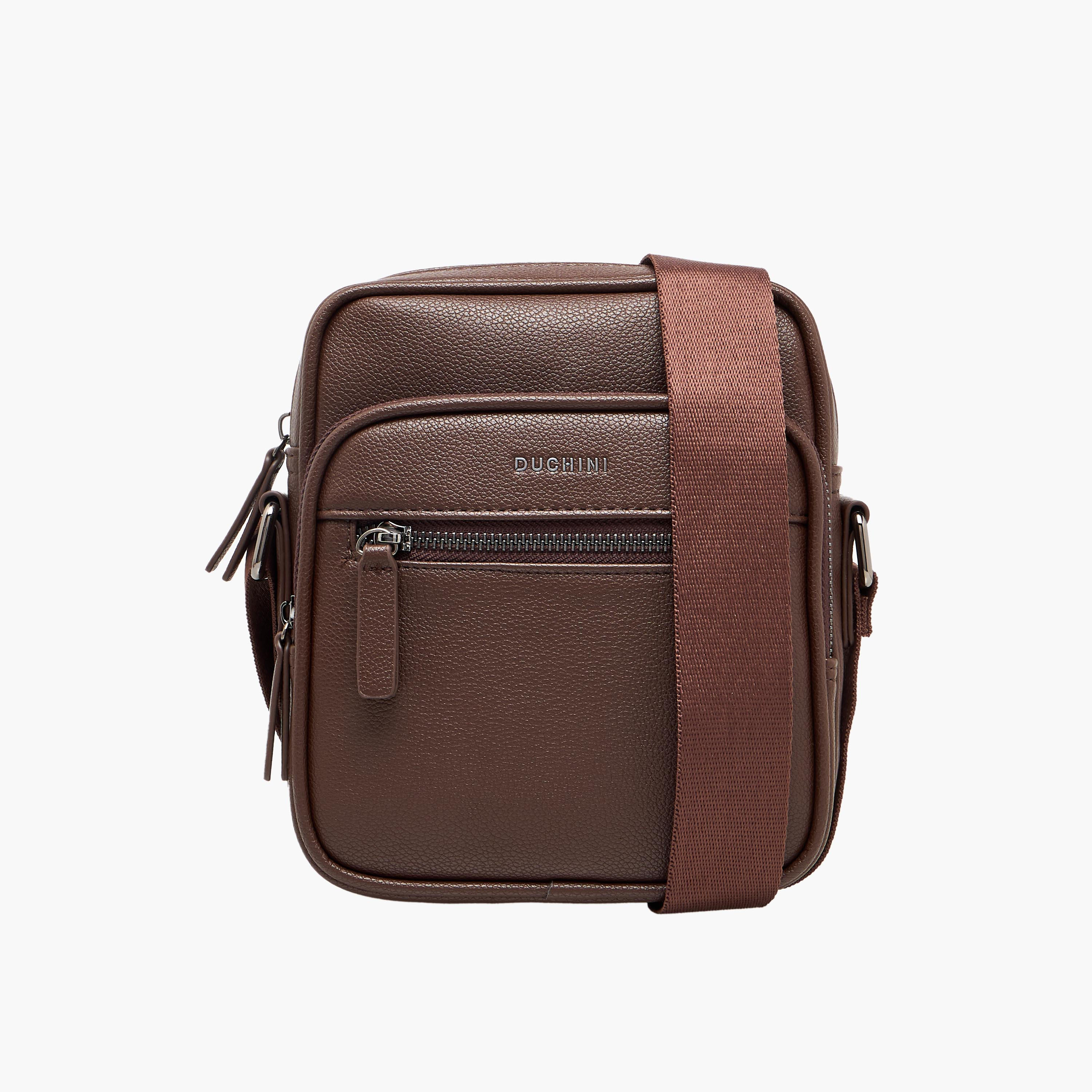 Duchini Men Solid Crossbody Bag-men-bags-image-1