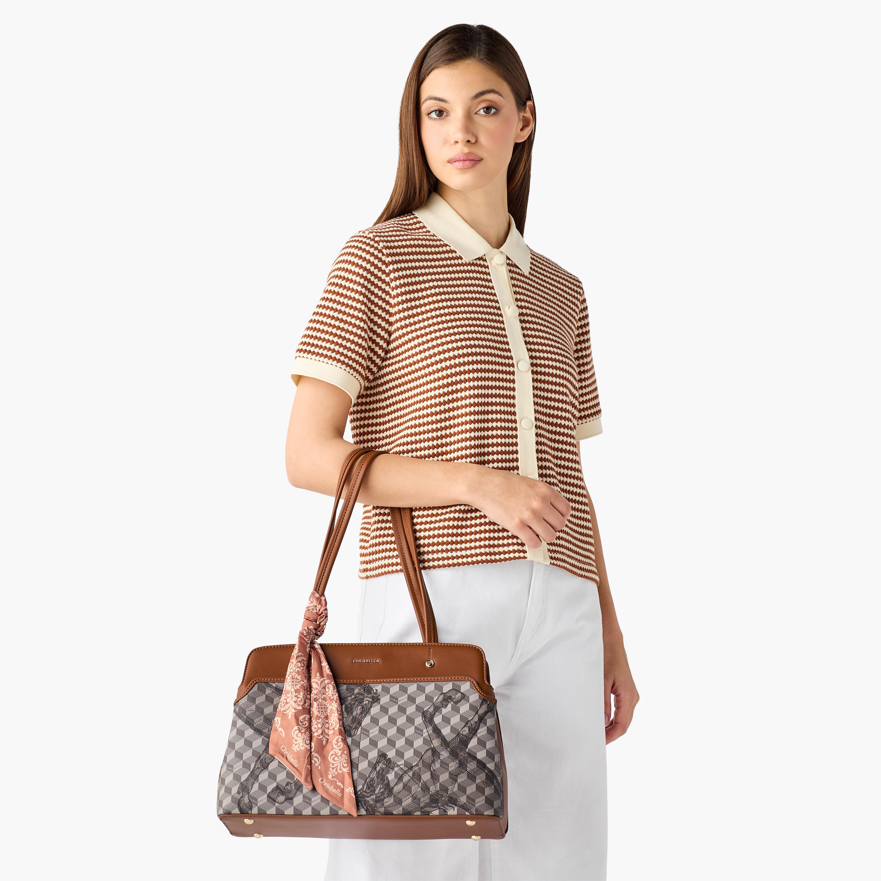 Chrisbella Scarf Accent Tote Bag with Wallet-women-bagsandwallets-handbags-image-2