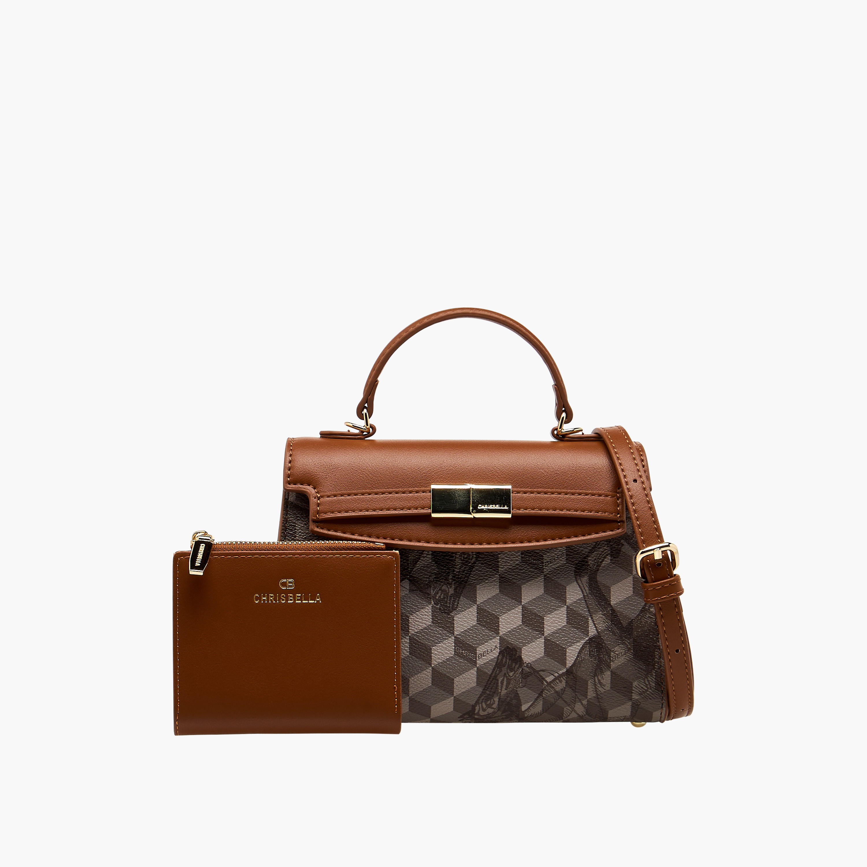 شنطة كروسبودي بمحفظة وطبعات من كريسبيلا-women-bagsandwallets-handbags-image-1