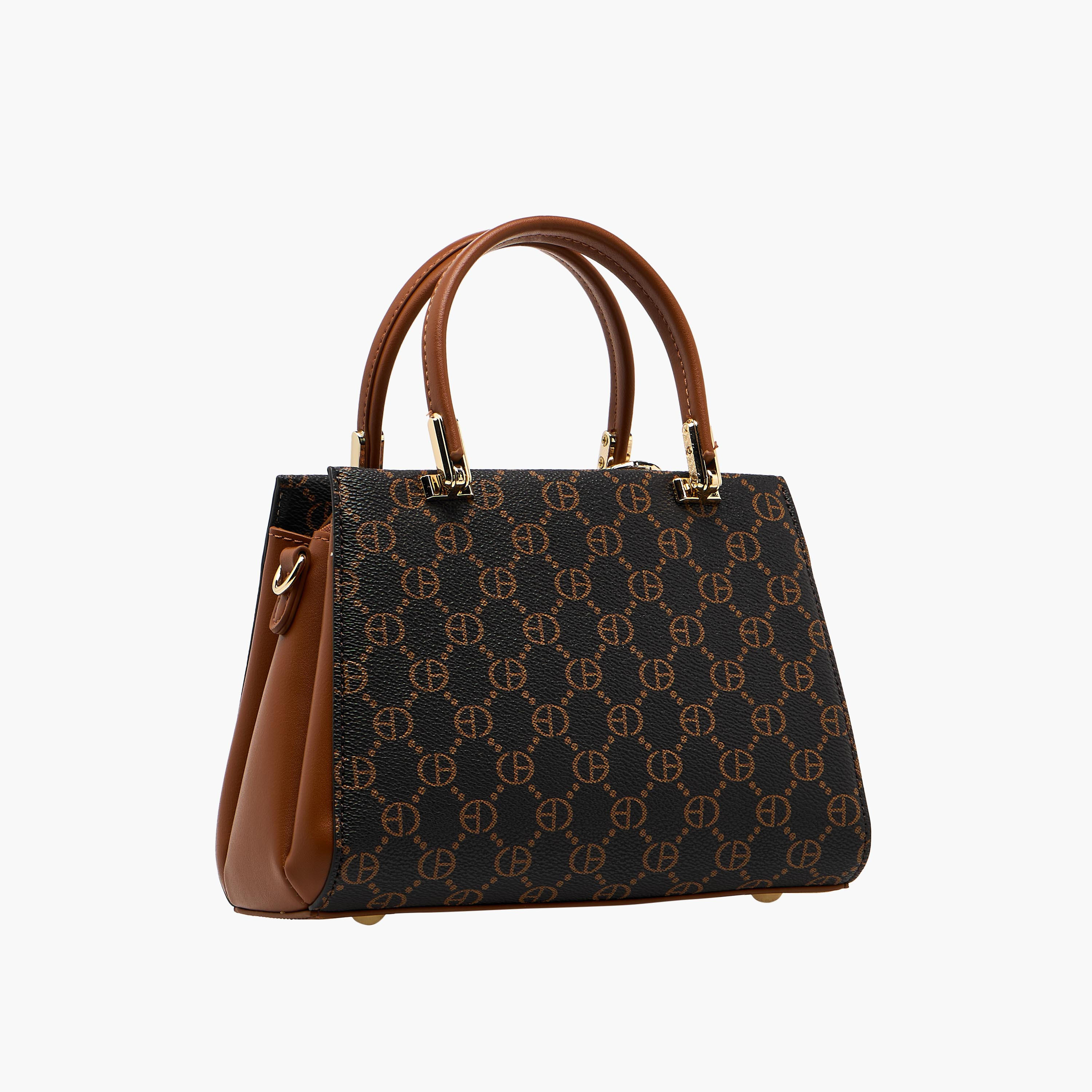 شنطة ساتشيل بطبعات مع محفظة من كريسبيلا-women-bagsandwallets-handbags-image-5