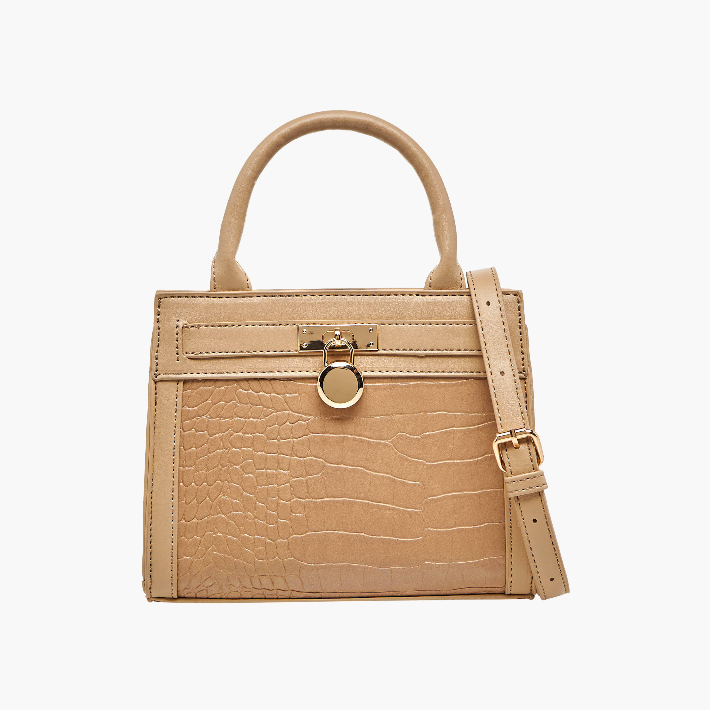 Adore Textured Crossbody Bag with Detachable Strap-women-bagsandwallets-handbags-image-1