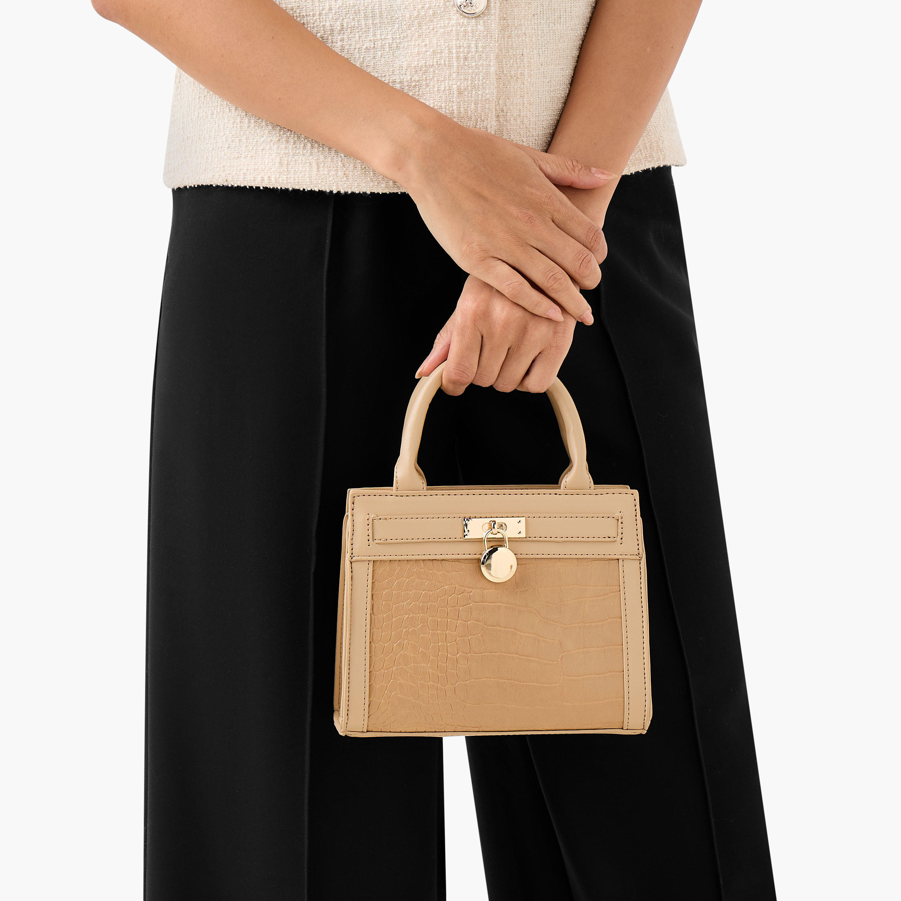 Adore Textured Crossbody Bag with Detachable Strap-women-bagsandwallets-handbags-image-2
