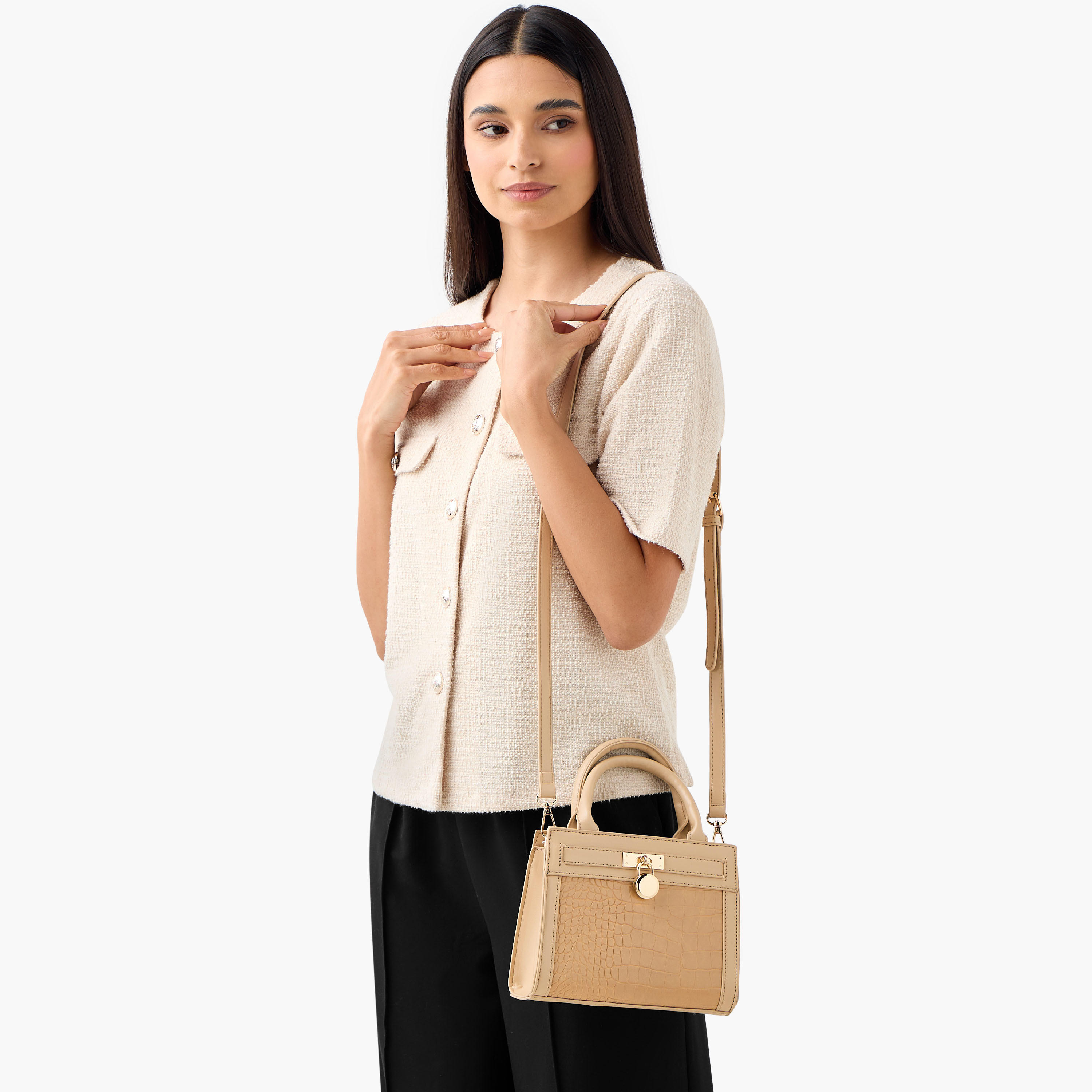Adore Textured Crossbody Bag with Detachable Strap-women-bagsandwallets-handbags-image-8
