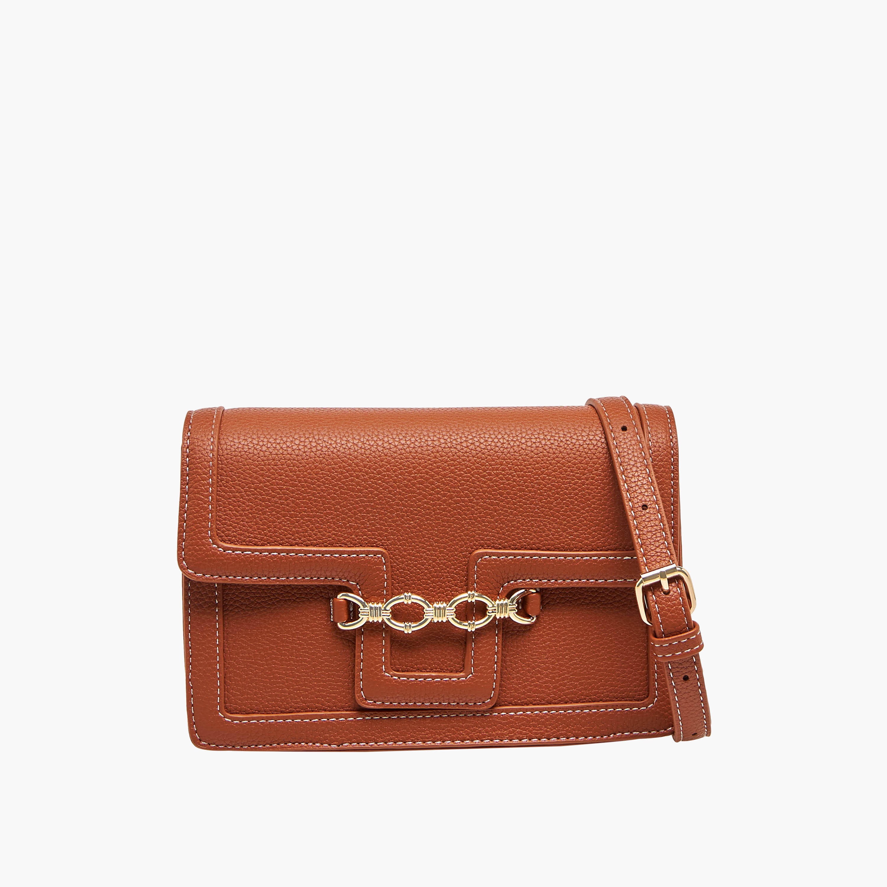 شنطة كروس بودي بارزة الملمس بحزام قابل للفصل من أدور-women-bagsandwallets-handbags-image-1