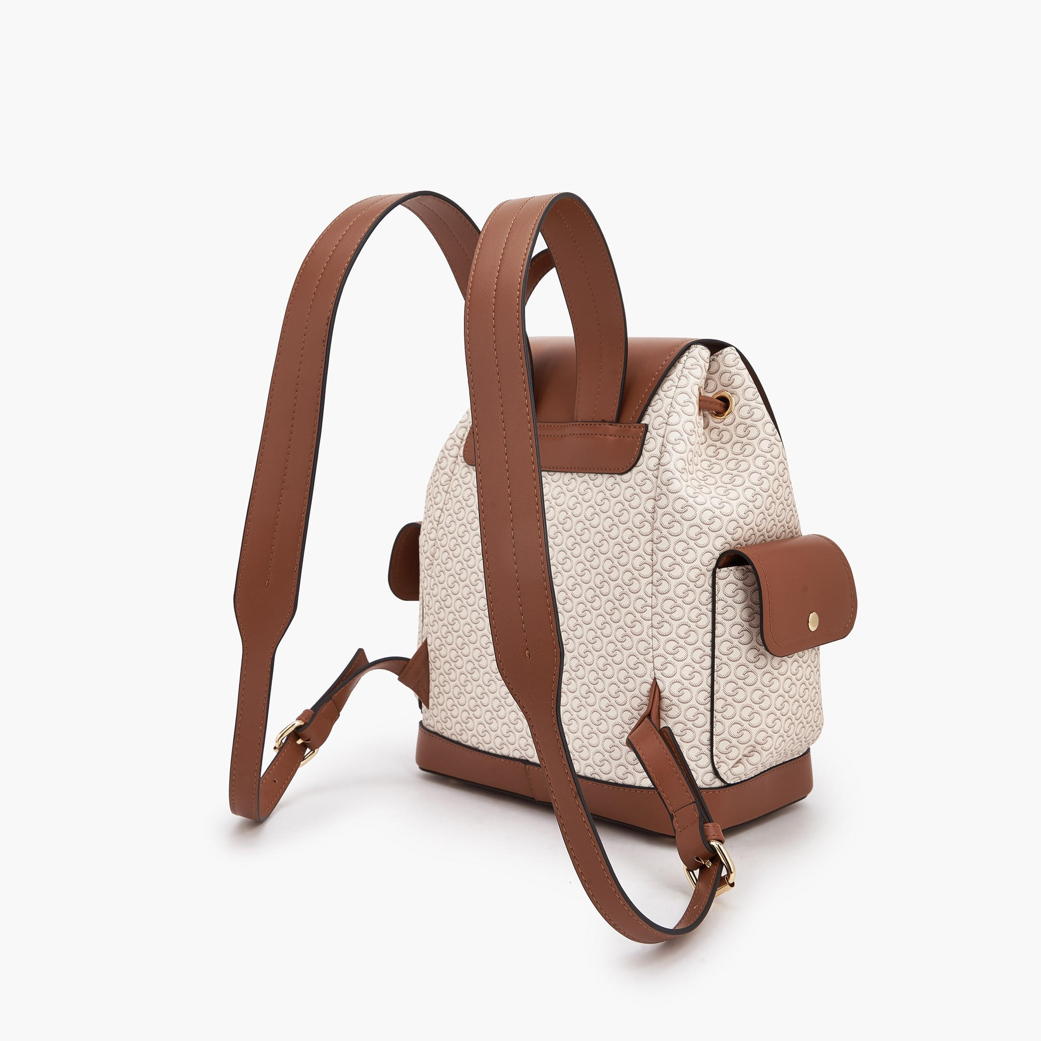 Celeste Monogram Print Backpack with Drawstring Closure-women-bagsandwallets-backpacks-image-4