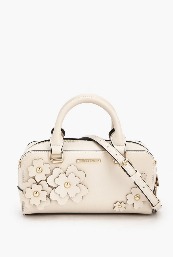Celeste Floral Accent Crossbody Bag with Double Handle-women-image-1