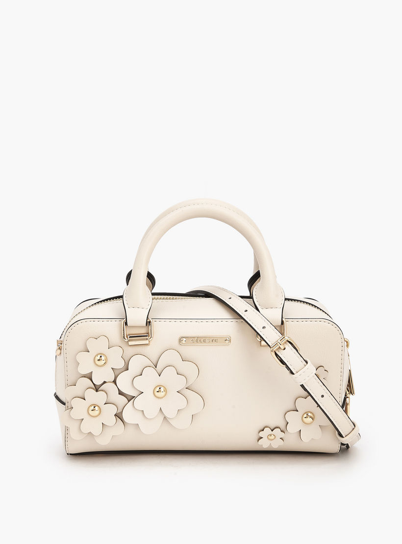 Celeste Floral Accent Crossbody Bag with Double Handle-women-bagsandwallets-handbags-image-1
