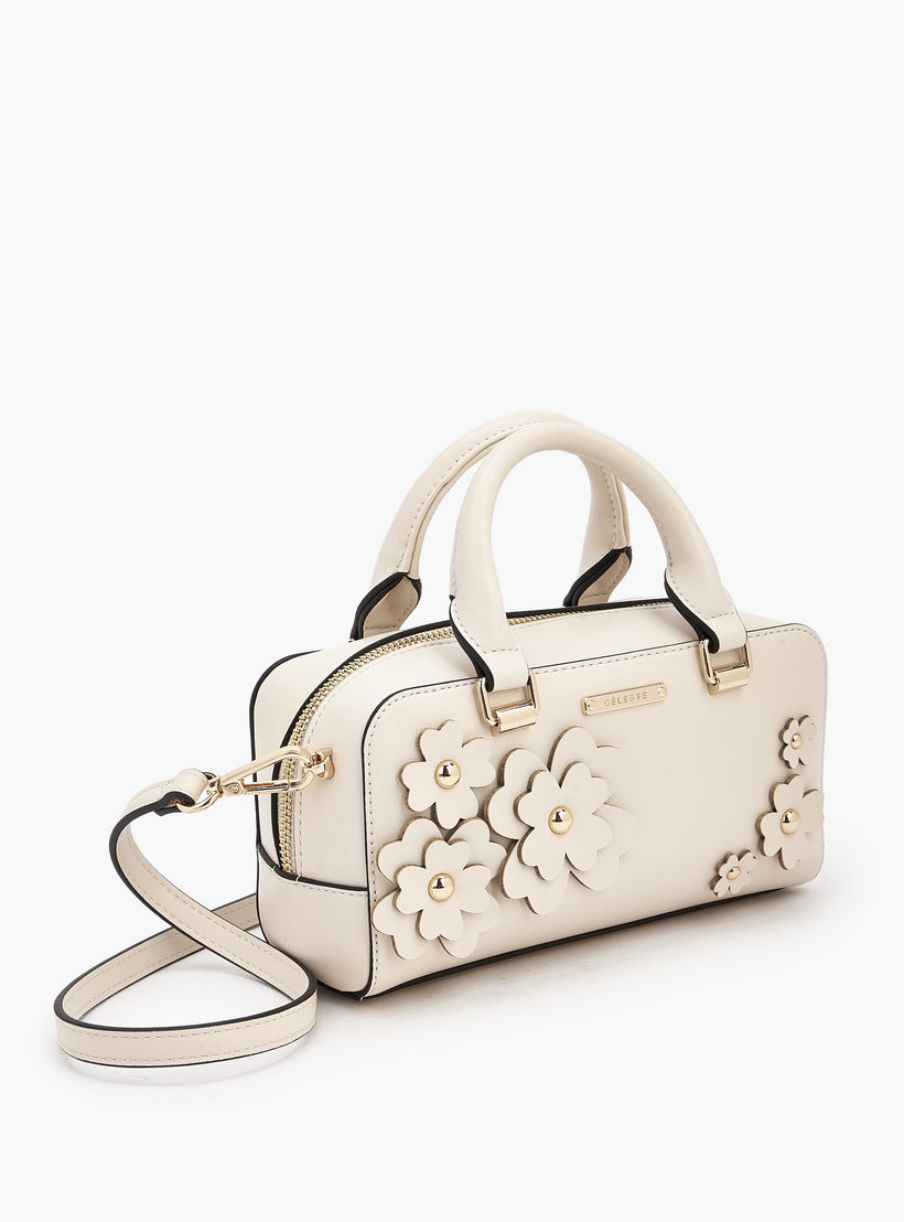 Celeste Floral Accent Crossbody Bag with Double Handle-women-bagsandwallets-handbags-image-4