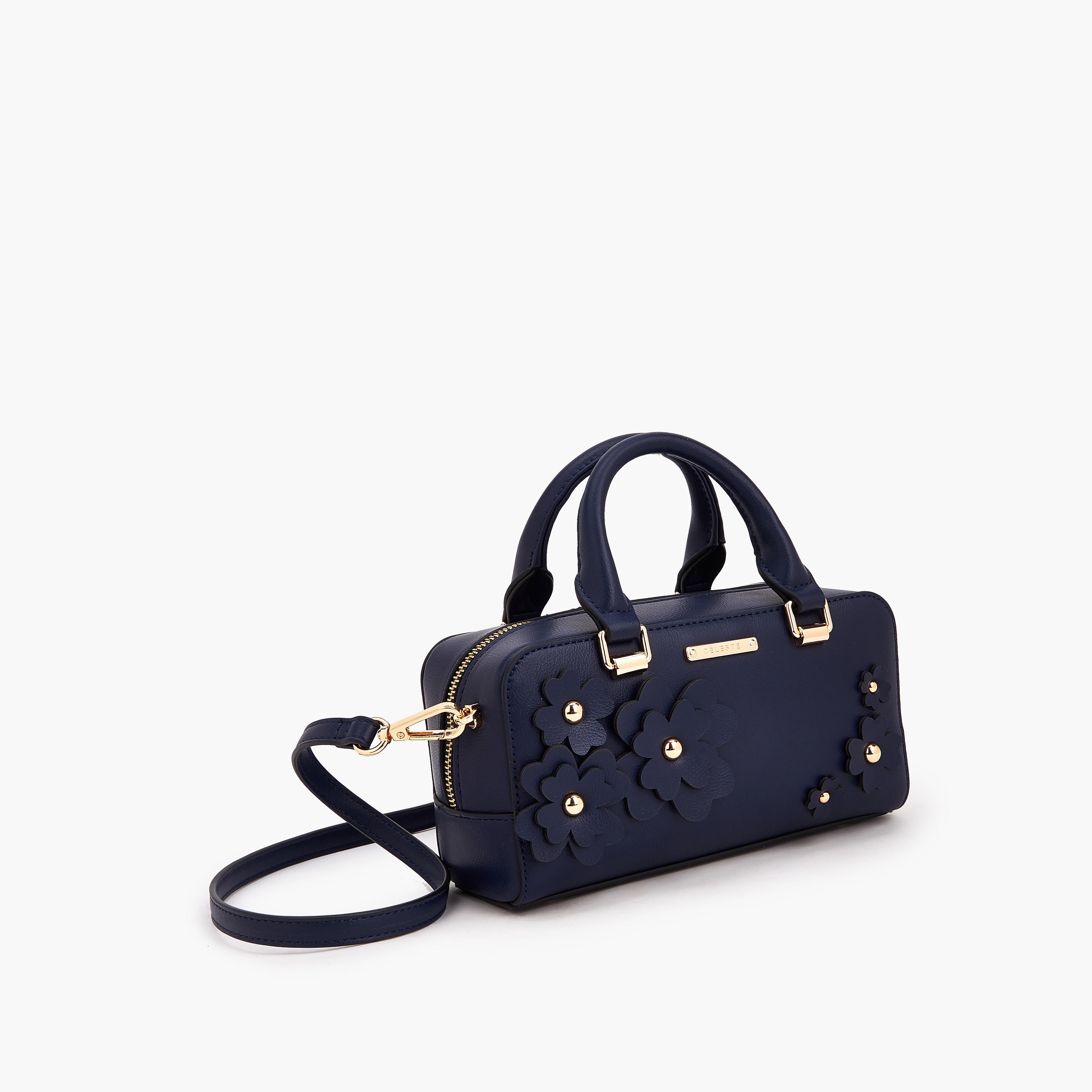 Celeste Floral Accent Crossbody Bag with Double Handle-women-bagsandwallets-handbags-image-4