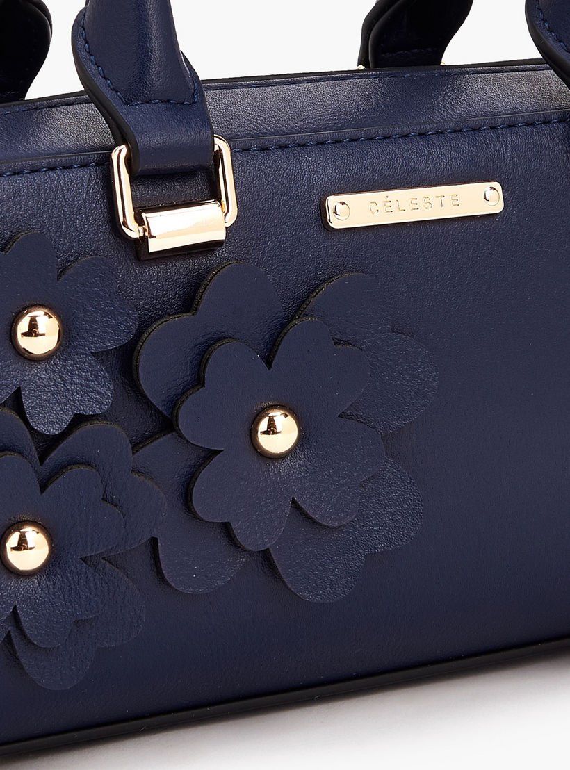 Celeste Floral Accent Crossbody Bag with Double Handle-women-bagsandwallets-handbags-image-5