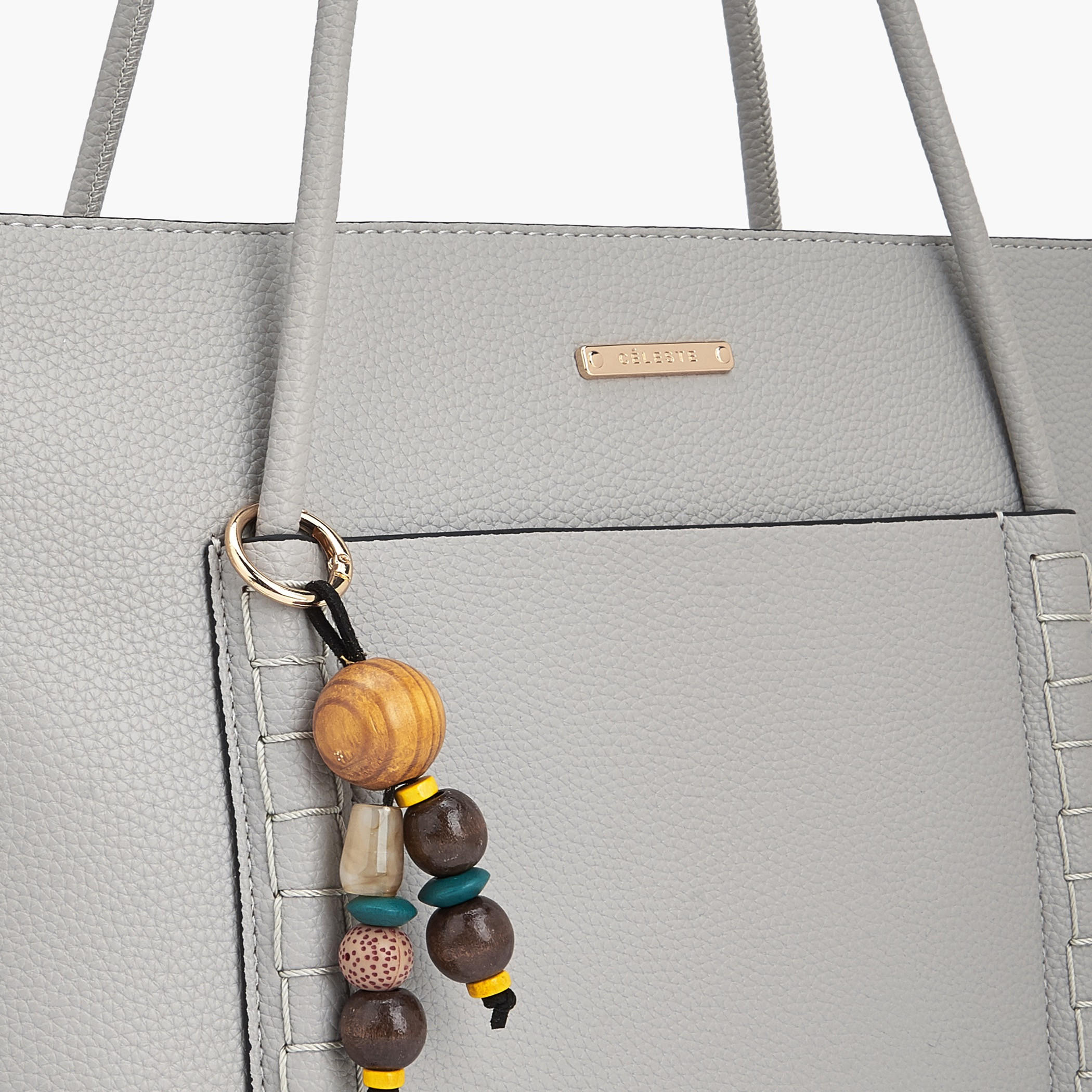 Celeste Textured Tote Bag with Bag Charm-women-bagsandwallets-handbags-image-3