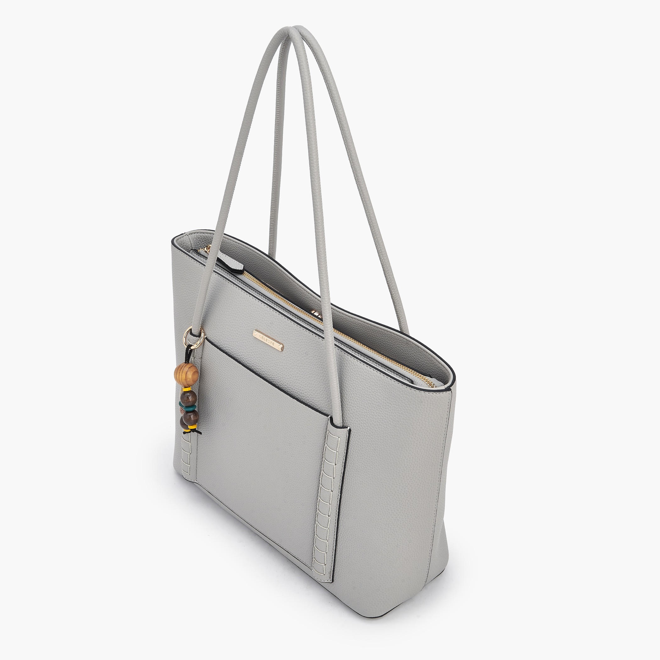 Celeste Textured Tote Bag with Bag Charm-women-bagsandwallets-handbags-image-5