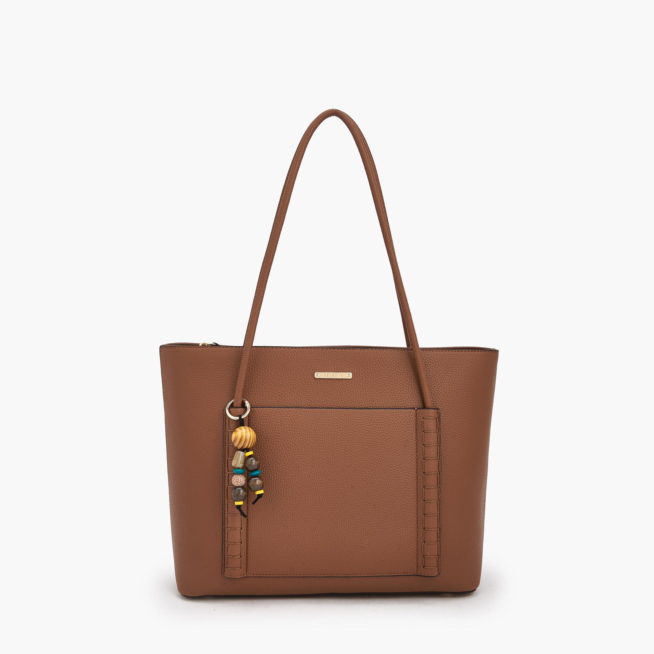 Celeste Textured Tote Bag with Bag Charm-women-bagsandwallets-handbags-image-1