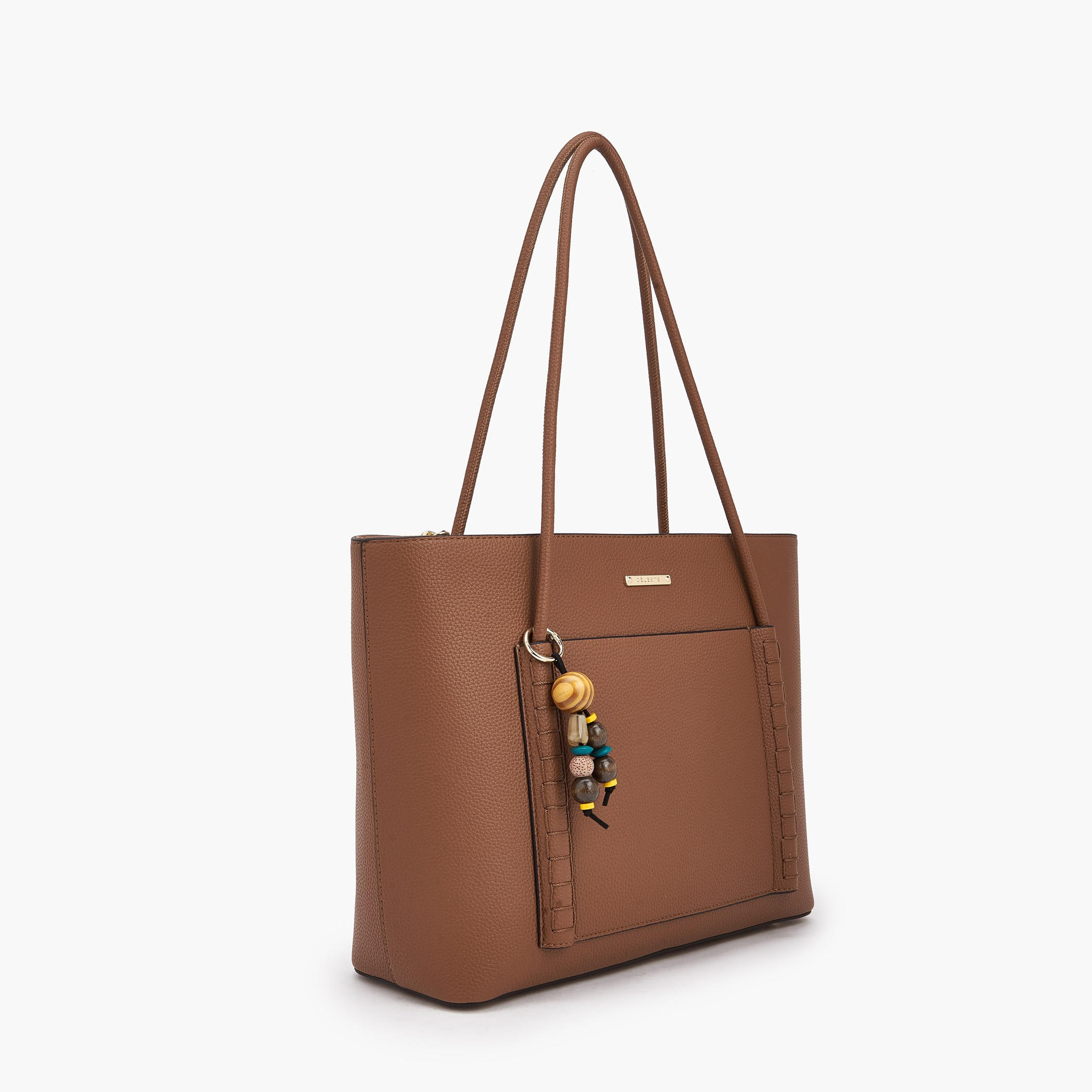 Celeste Textured Tote Bag with Bag Charm-women-bagsandwallets-handbags-image-2