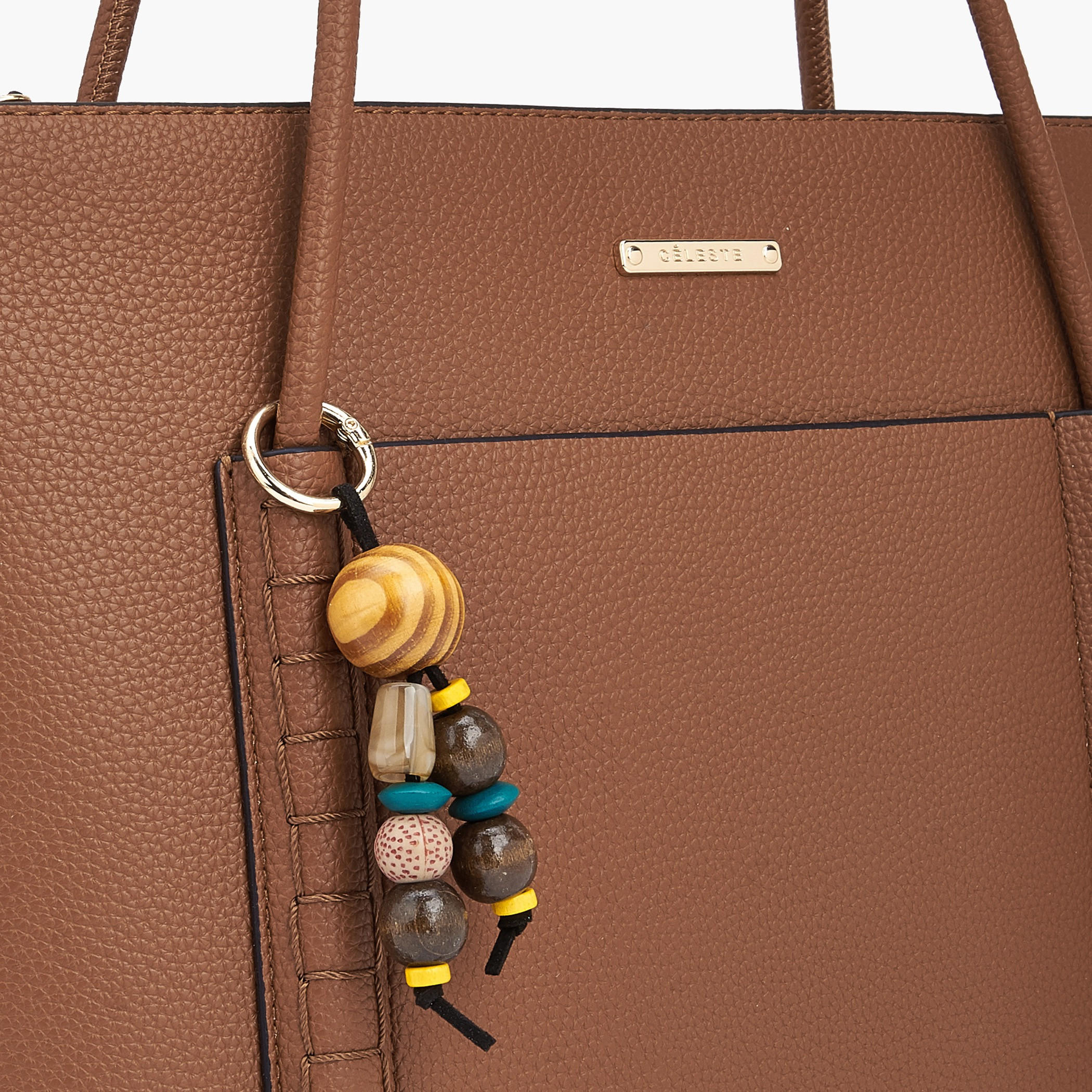 Celeste Textured Tote Bag with Bag Charm-women-bagsandwallets-handbags-image-3