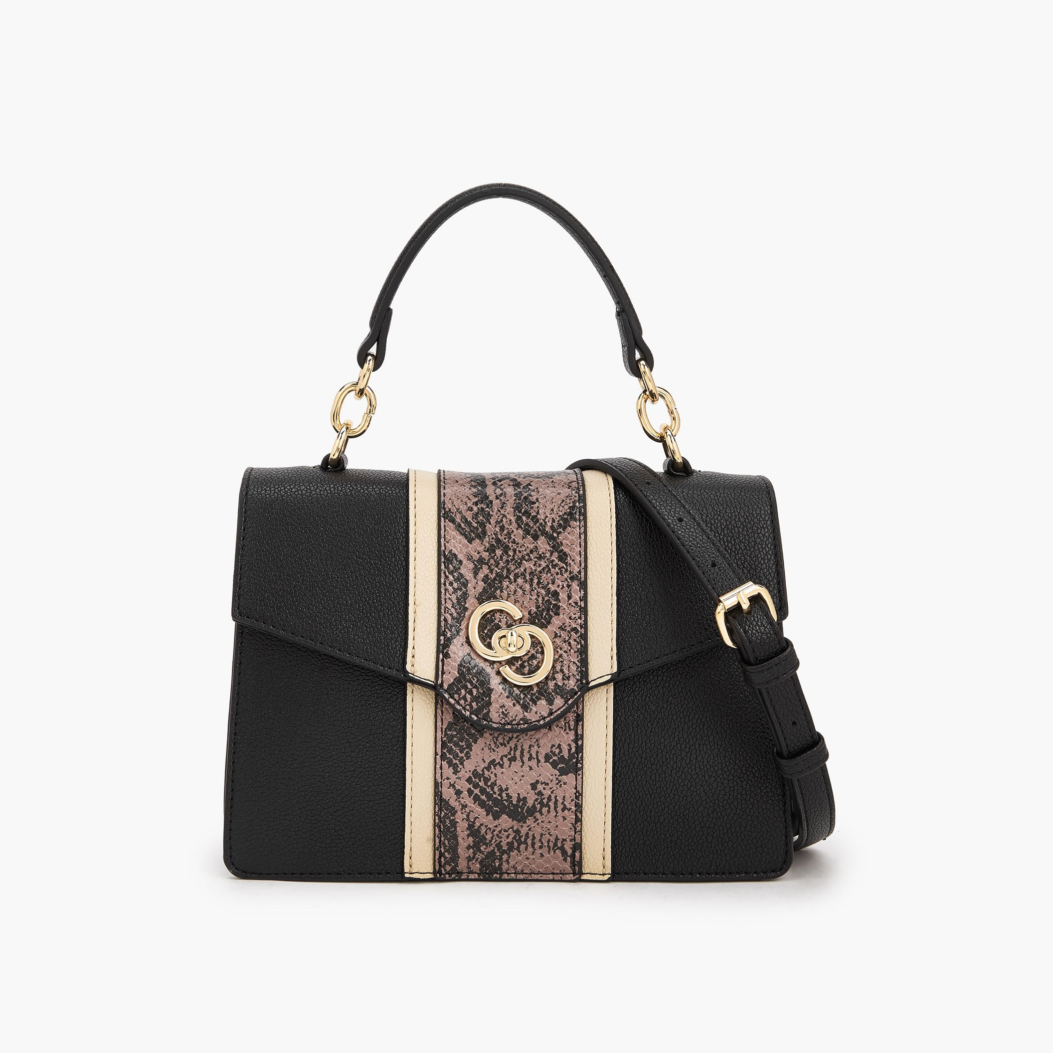 Celeste Printed Satchel Bag with Grab Handle-women-bagsandwallets-handbags-image-1