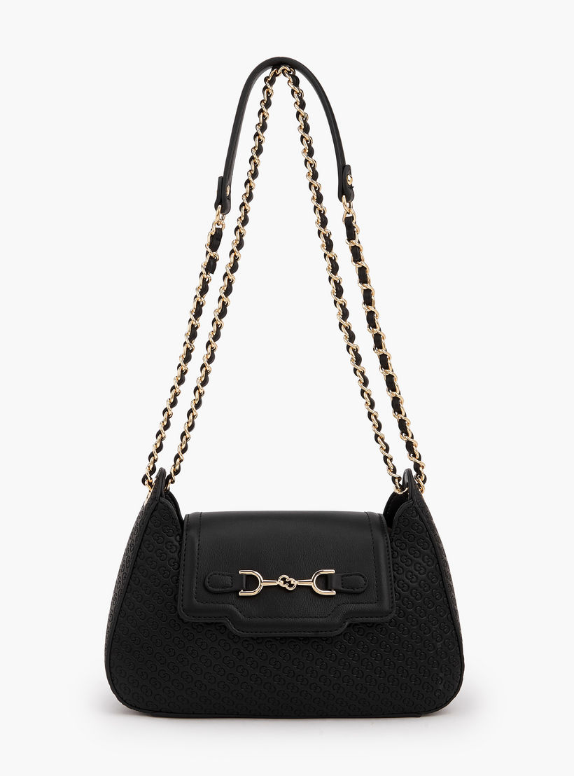 Celeste Monogram Embossed Crossbody Bag with Chain Strap-women-bagsandwallets-handbags-image-1