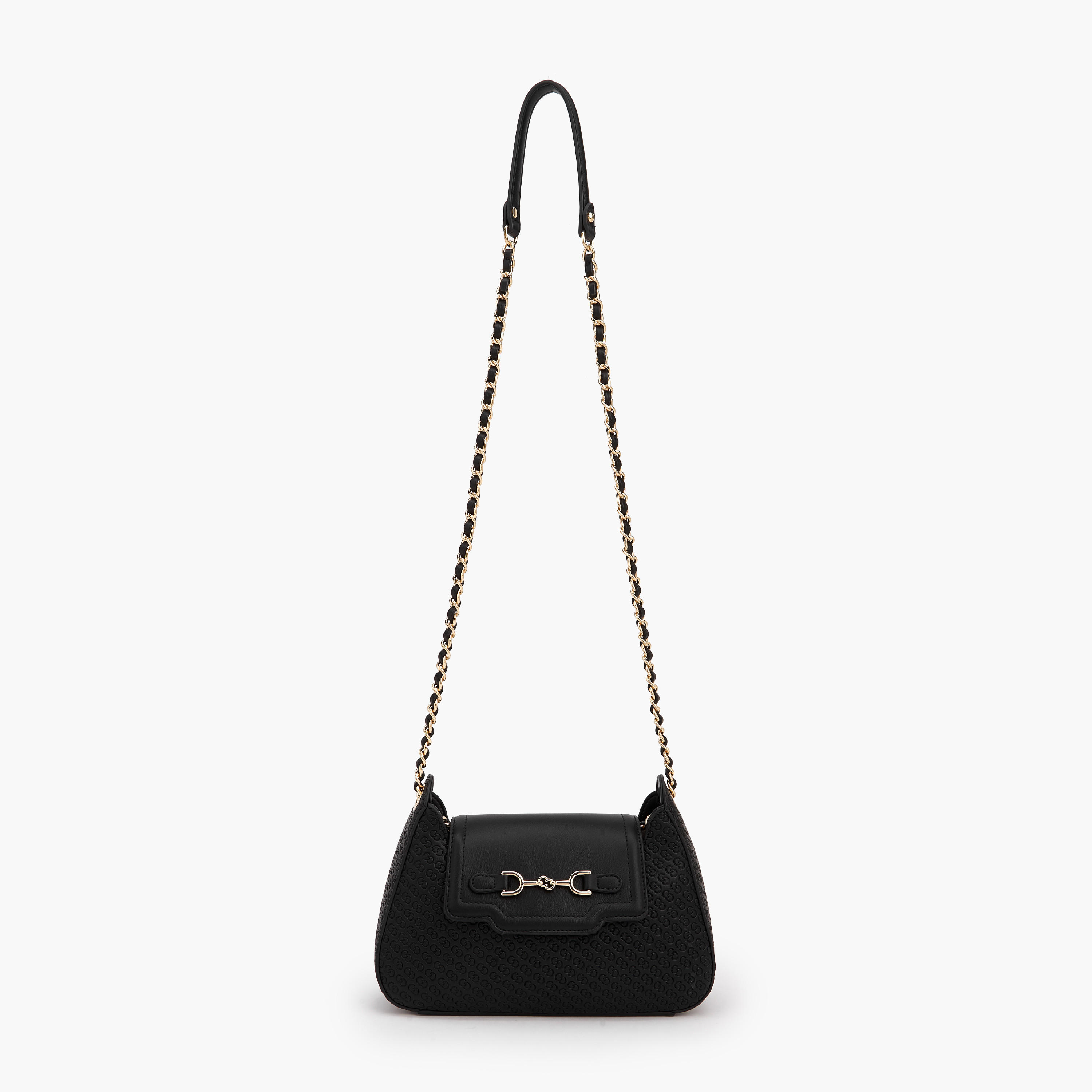 Celeste Monogram Embossed Crossbody Bag with Chain Strap-women-bagsandwallets-handbags-image-3