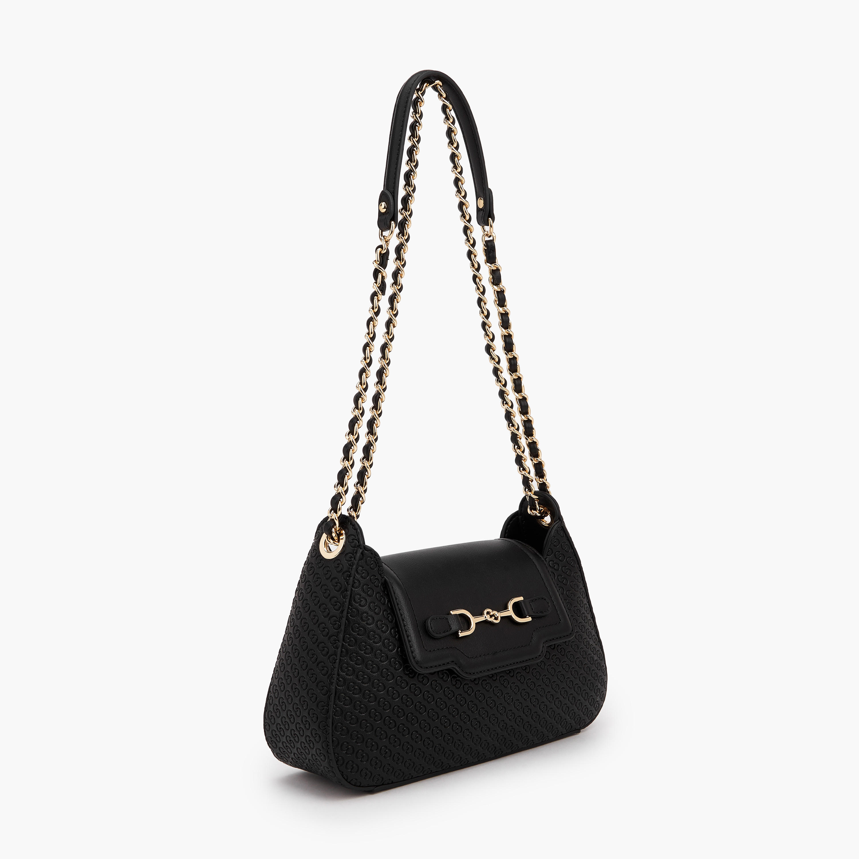 Celeste Monogram Embossed Crossbody Bag with Chain Strap-women-bagsandwallets-handbags-image-4
