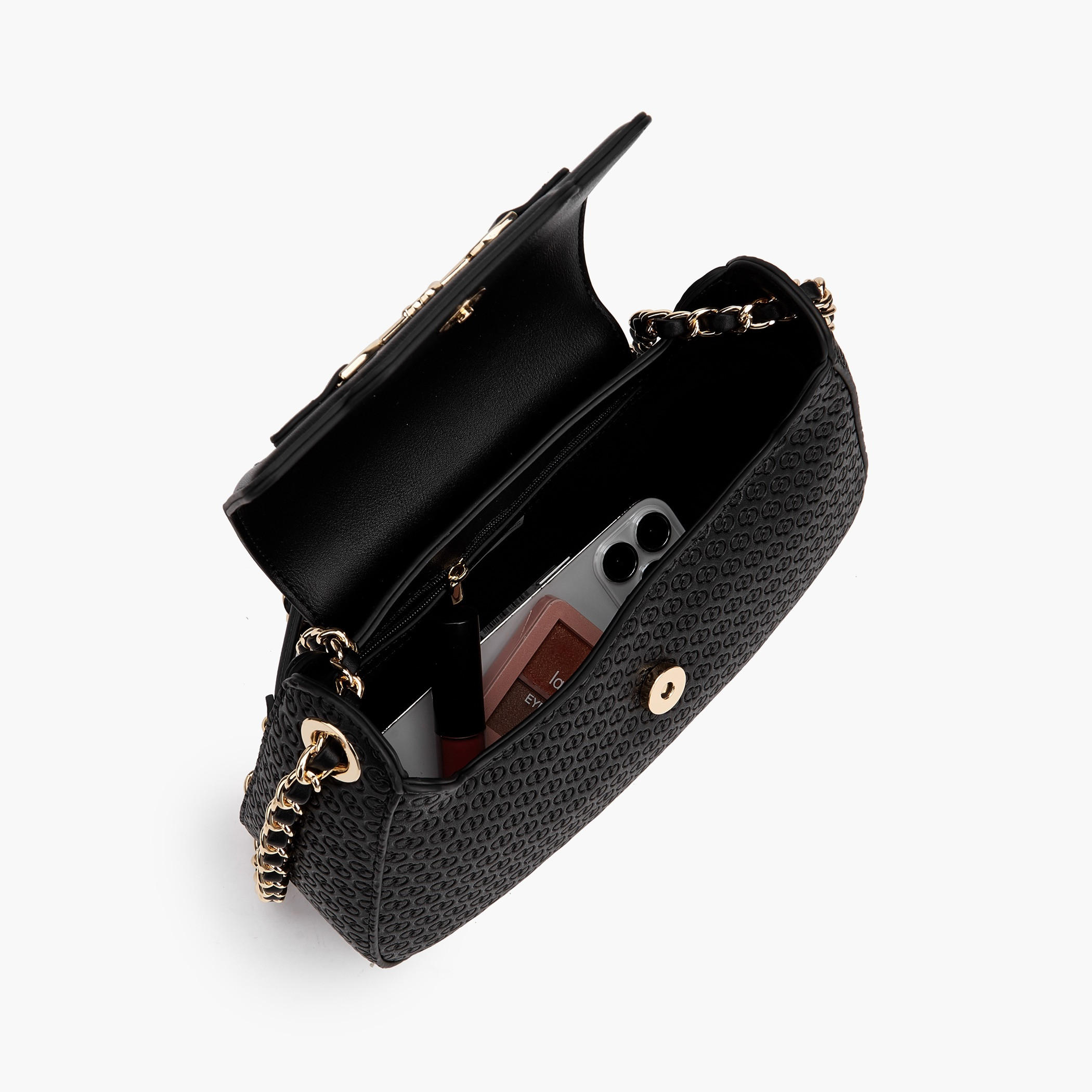 Celeste Monogram Embossed Crossbody Bag with Chain Strap-women-bagsandwallets-handbags-image-8