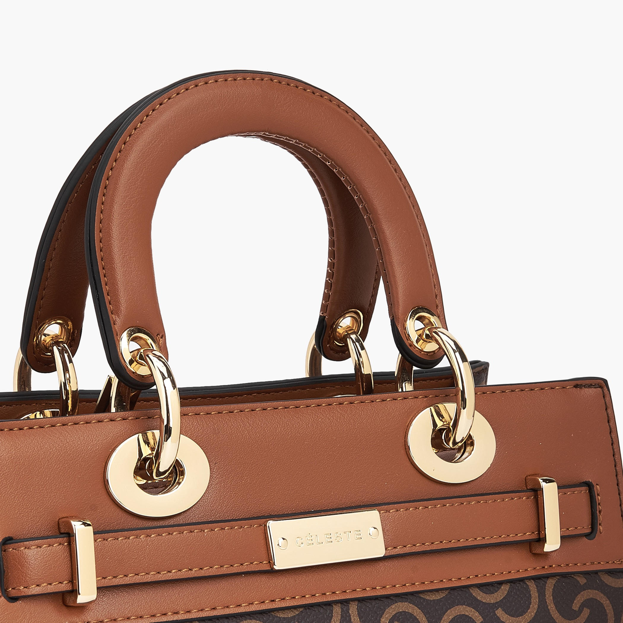 شنطة توتي بمقابض وطبعات مونوجرام من سيليست-women-bagsandwallets-handbags-image-4