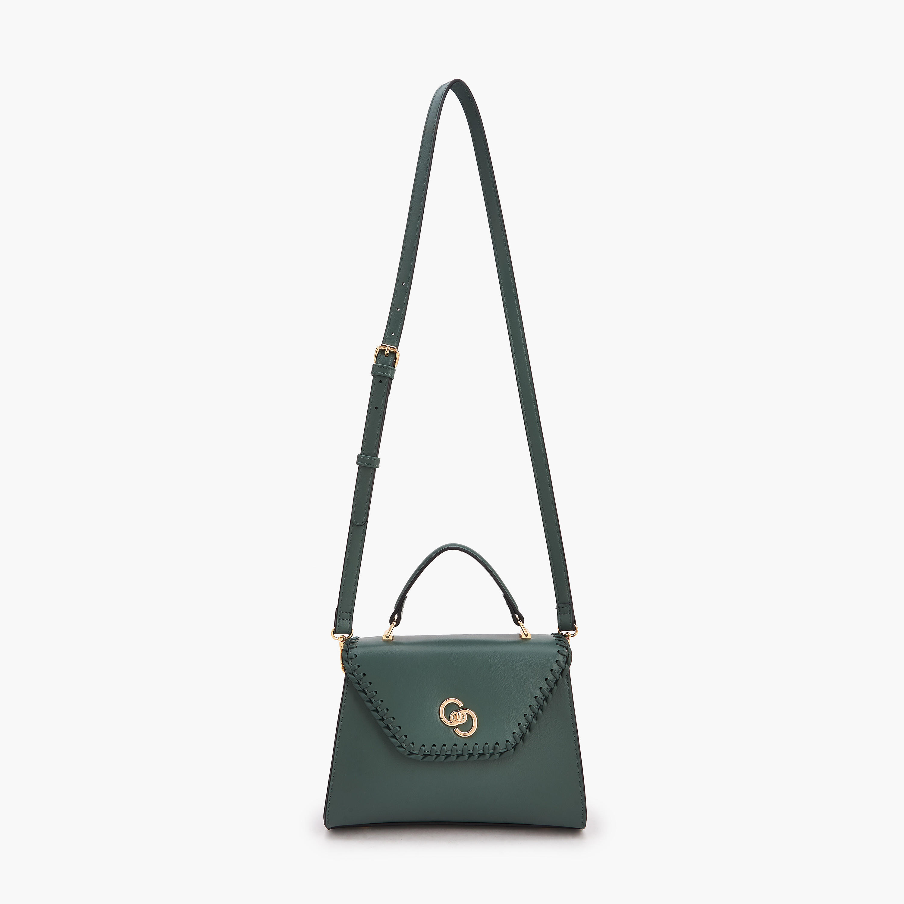 شنطة ساتشيل بتصميم درزات وبقفل ملتوي من سيليست-women-bagsandwallets-handbags-image-2