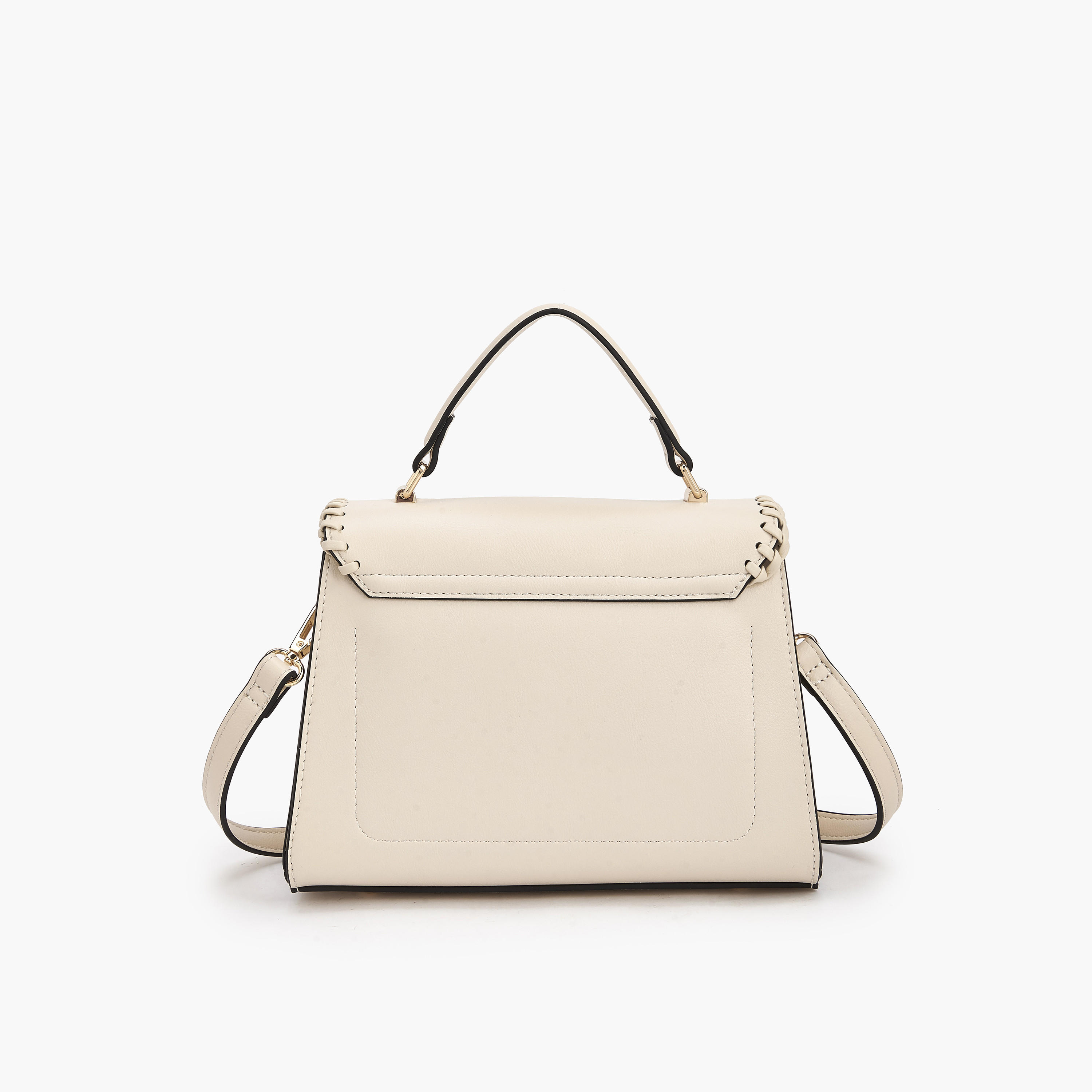 Celeste Stitch Design Satchel Bag with Twist Lock Closure-women-bagsandwallets-handbags-image-5