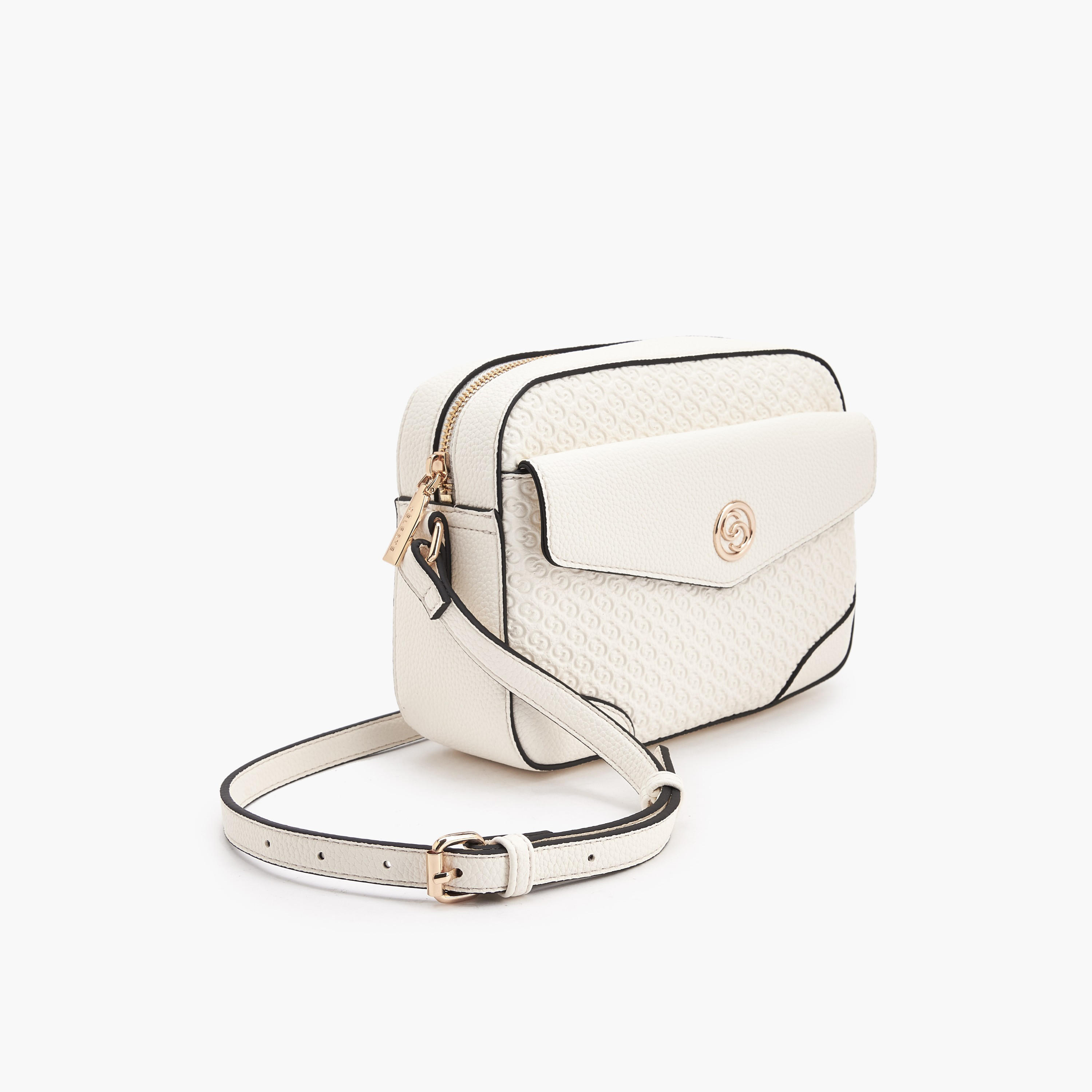 Celeste Monogram Embossed Crossbody Bag with Zip Closure-women-bagsandwallets-handbags-image-4