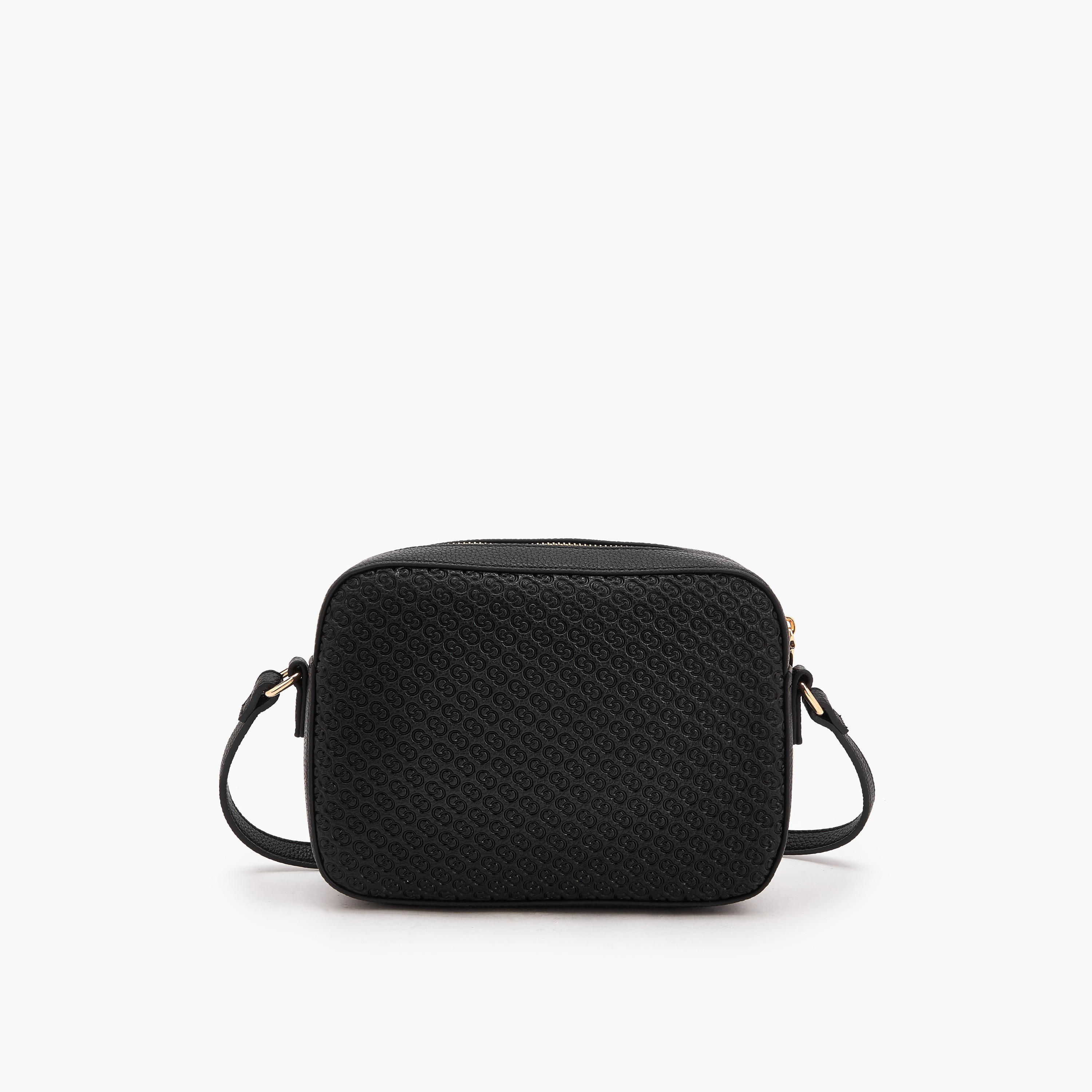 Celeste Monogram Embossed Crossbody Bag with Zip Closure-women-bagsandwallets-handbags-image-6