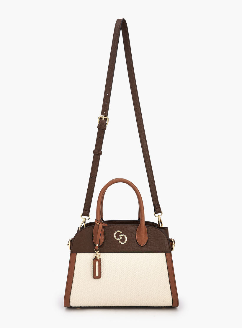 شنطة توتي بنقوش مونوجرام ومقابض مزدوجة من سيليست-women-bagsandwallets-handbags-image-3
