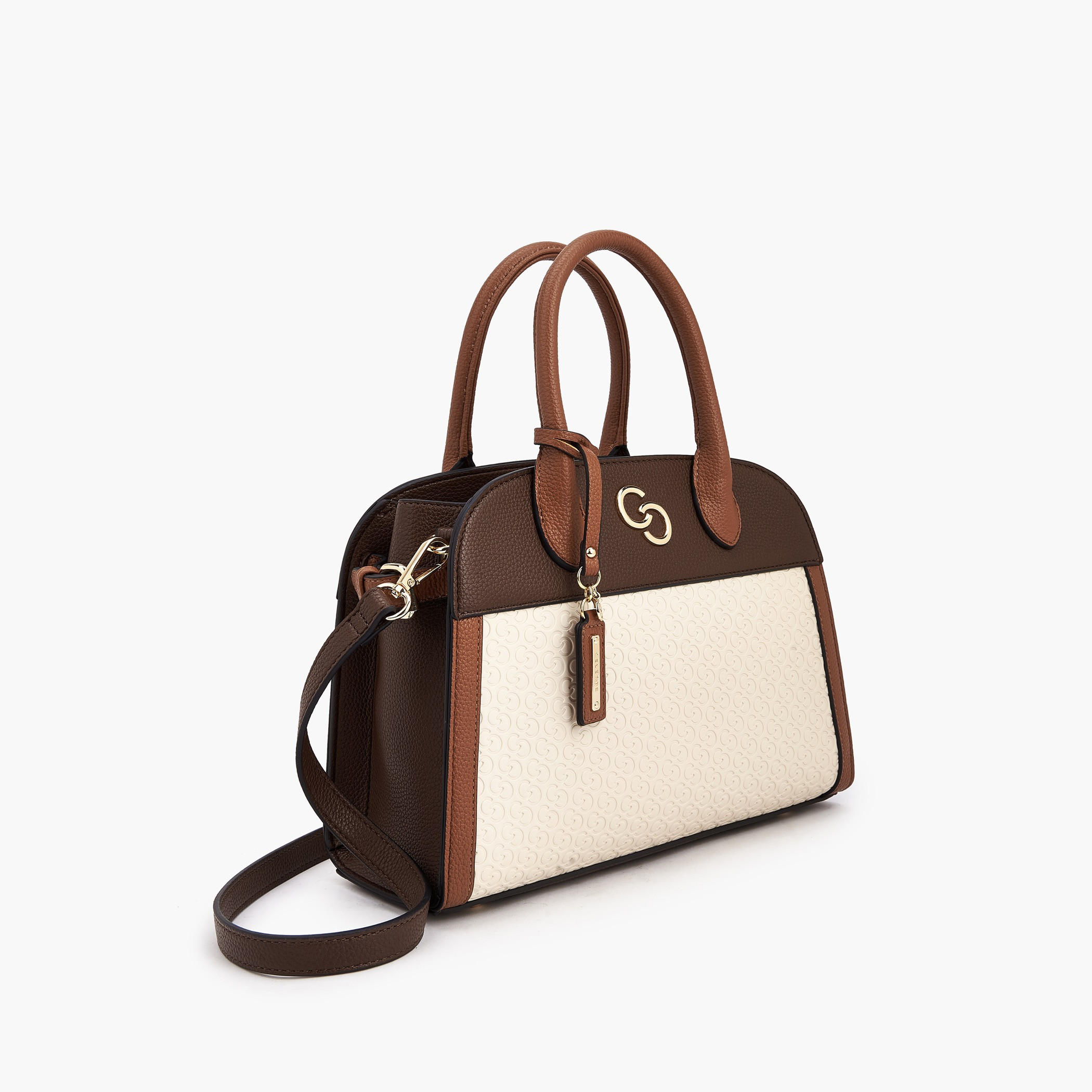 Celeste Monogram Embossed Tote Bag with Double Handle-women-bagsandwallets-handbags-image-4