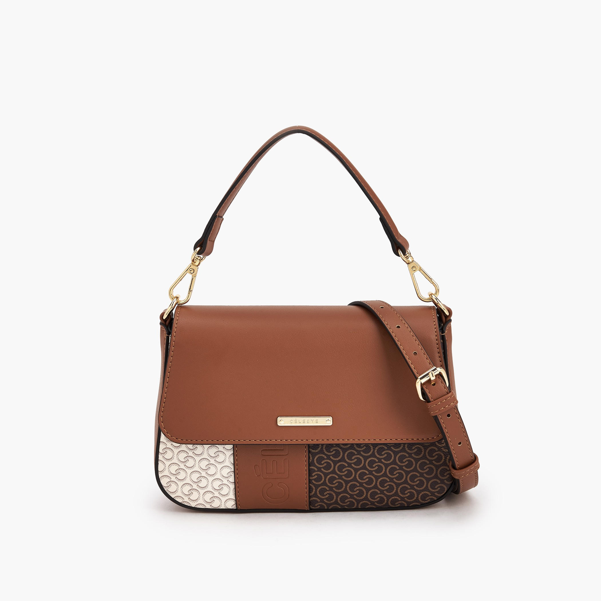 شنطة كروس بودي بمقبض وطبعات مونوجرام من سيليست-women-bagsandwallets-handbags-image-1