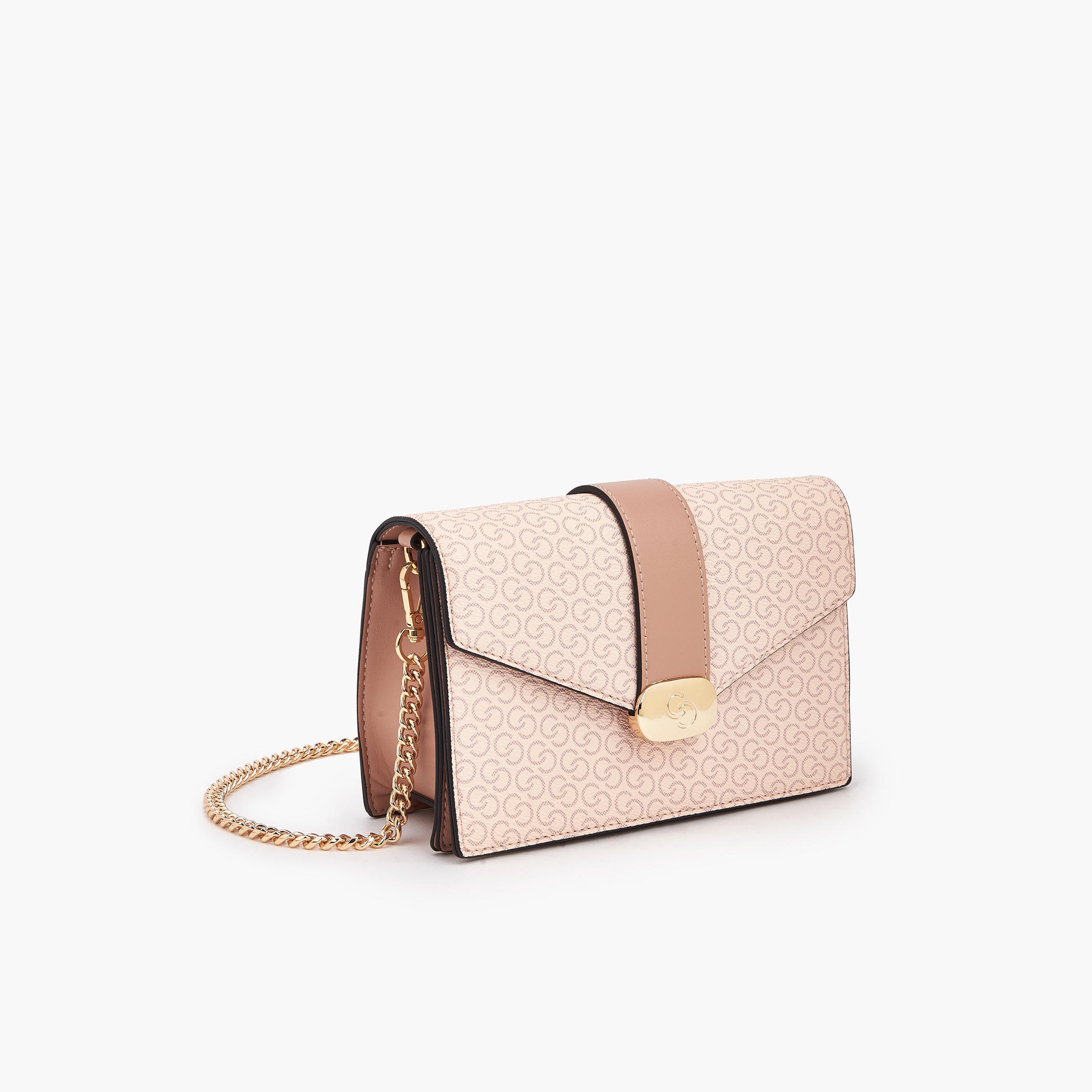 Celeste Monogram Print Crossbody Bag with Chain Strap-women-bagsandwallets-handbags-image-4