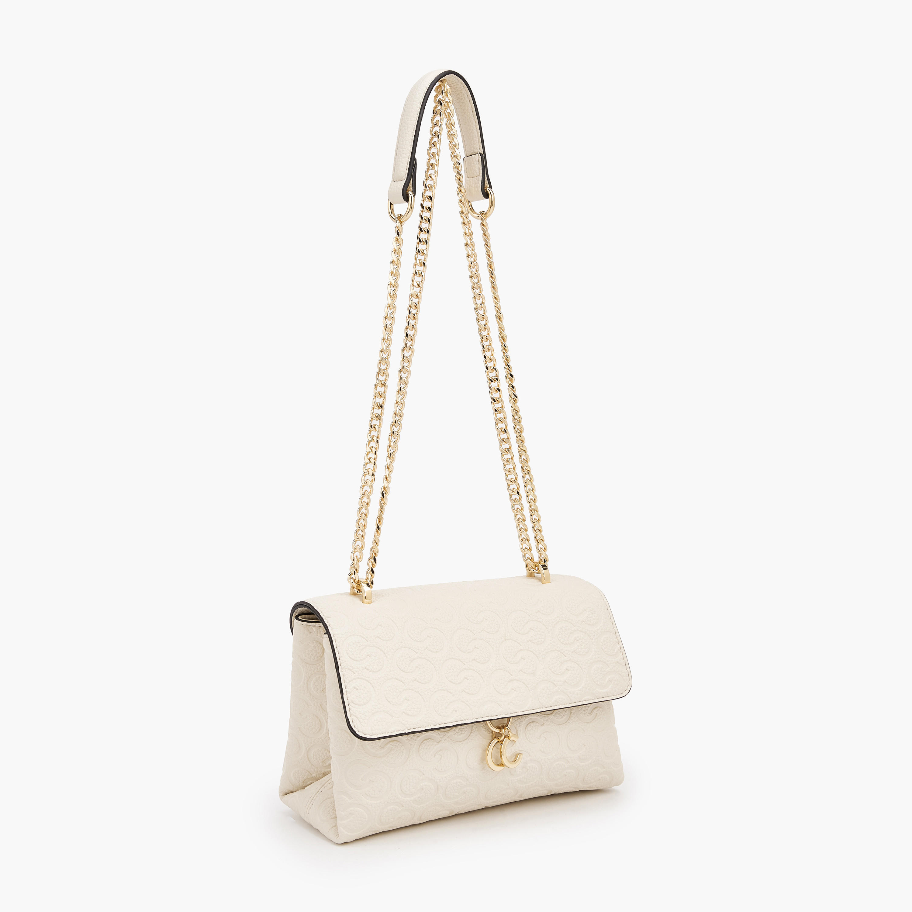 Celeste Monogram Debossed Crossbody Bag with Chain Strap-women-bagsandwallets-handbags-image-4