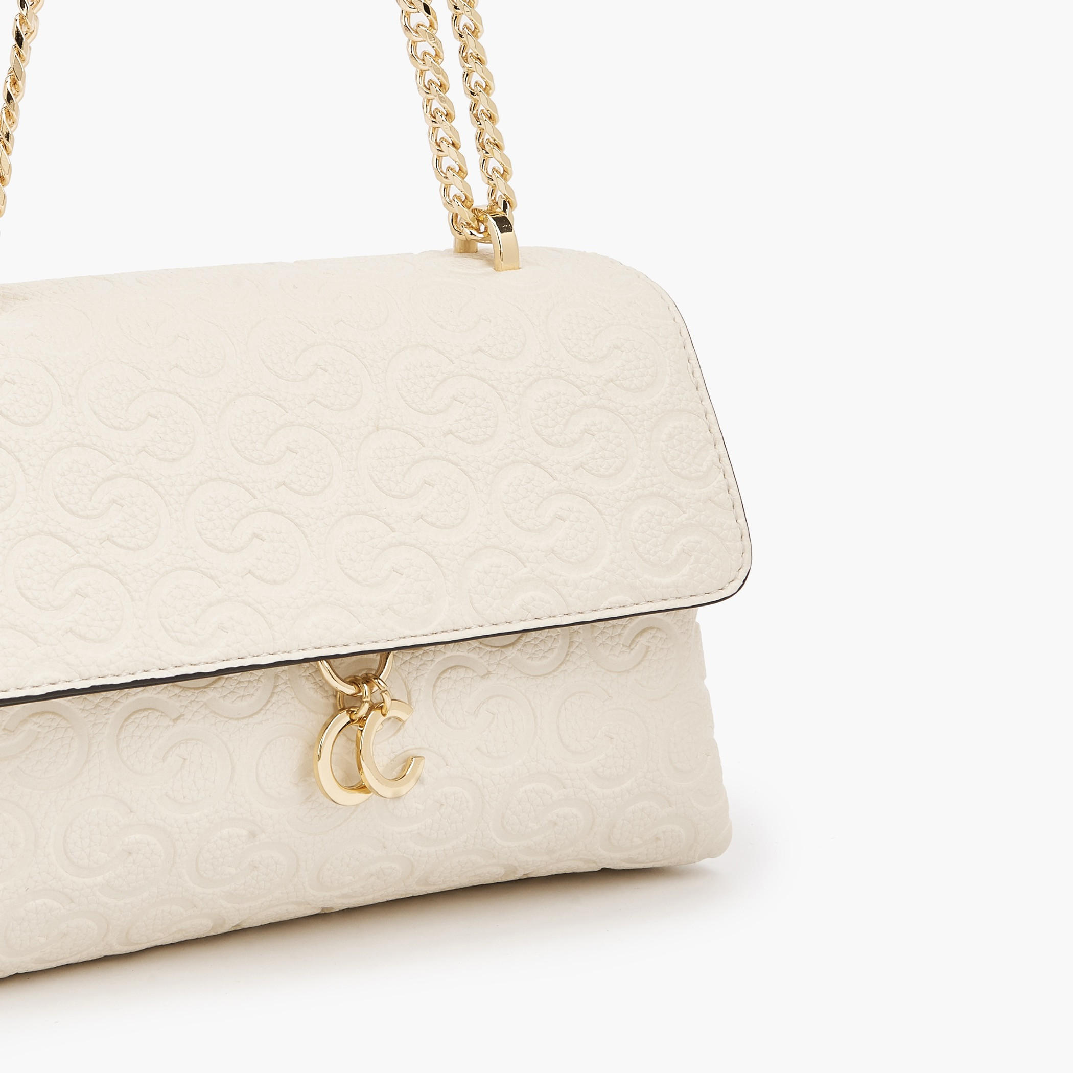 Celeste Monogram Debossed Crossbody Bag with Chain Strap-women-bagsandwallets-handbags-image-5