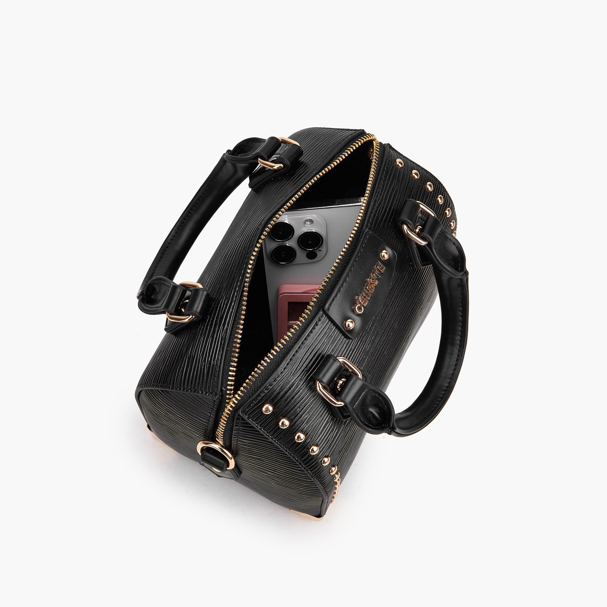 شنطة كروس بودي بارزة الملمس بحزام قابل للتعديل من سيليست-women-bagsandwallets-handbags-image-1