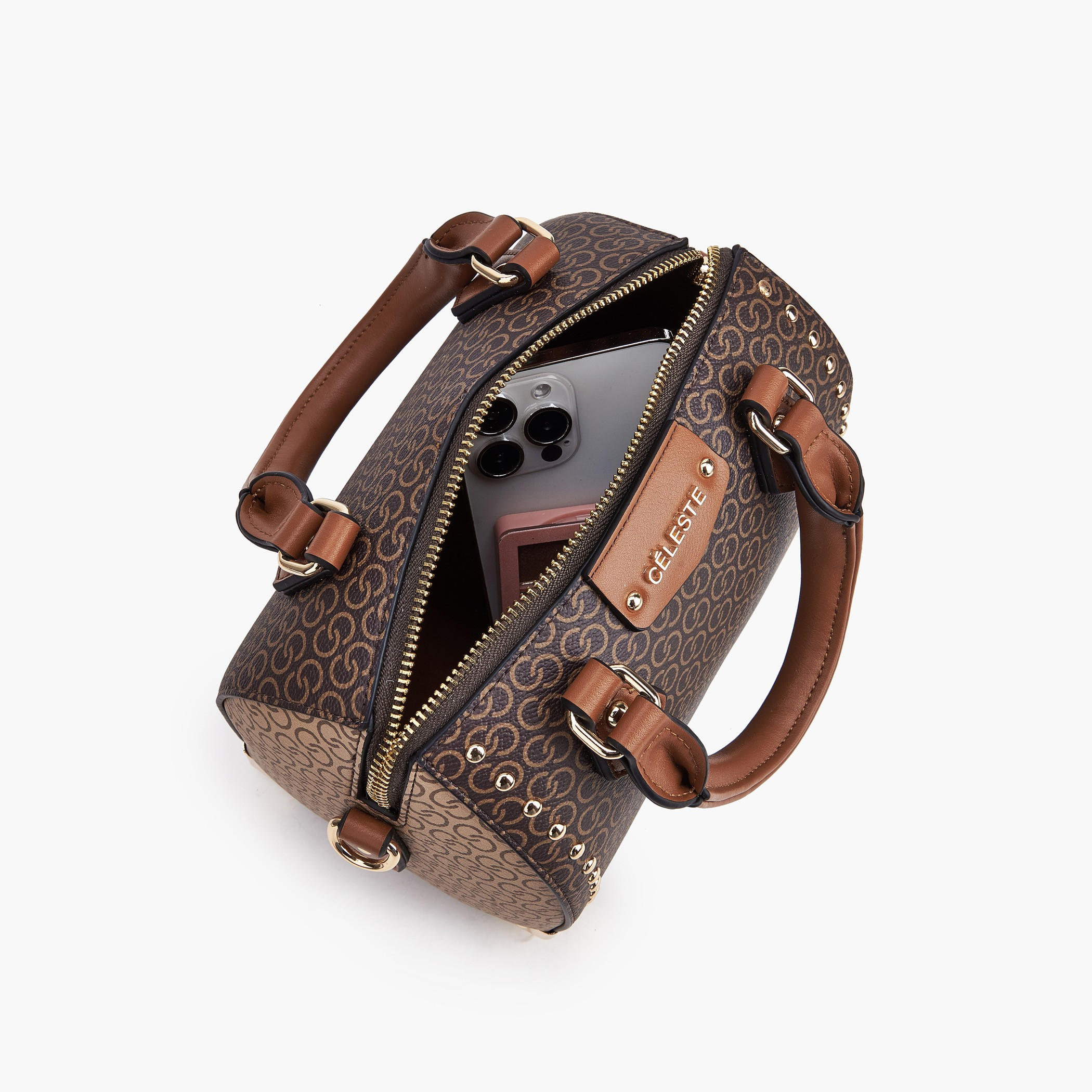 شنطة كروس بودي بارزة الملمس بحزام قابل للتعديل من سيليست-women-bagsandwallets-handbags-image-1
