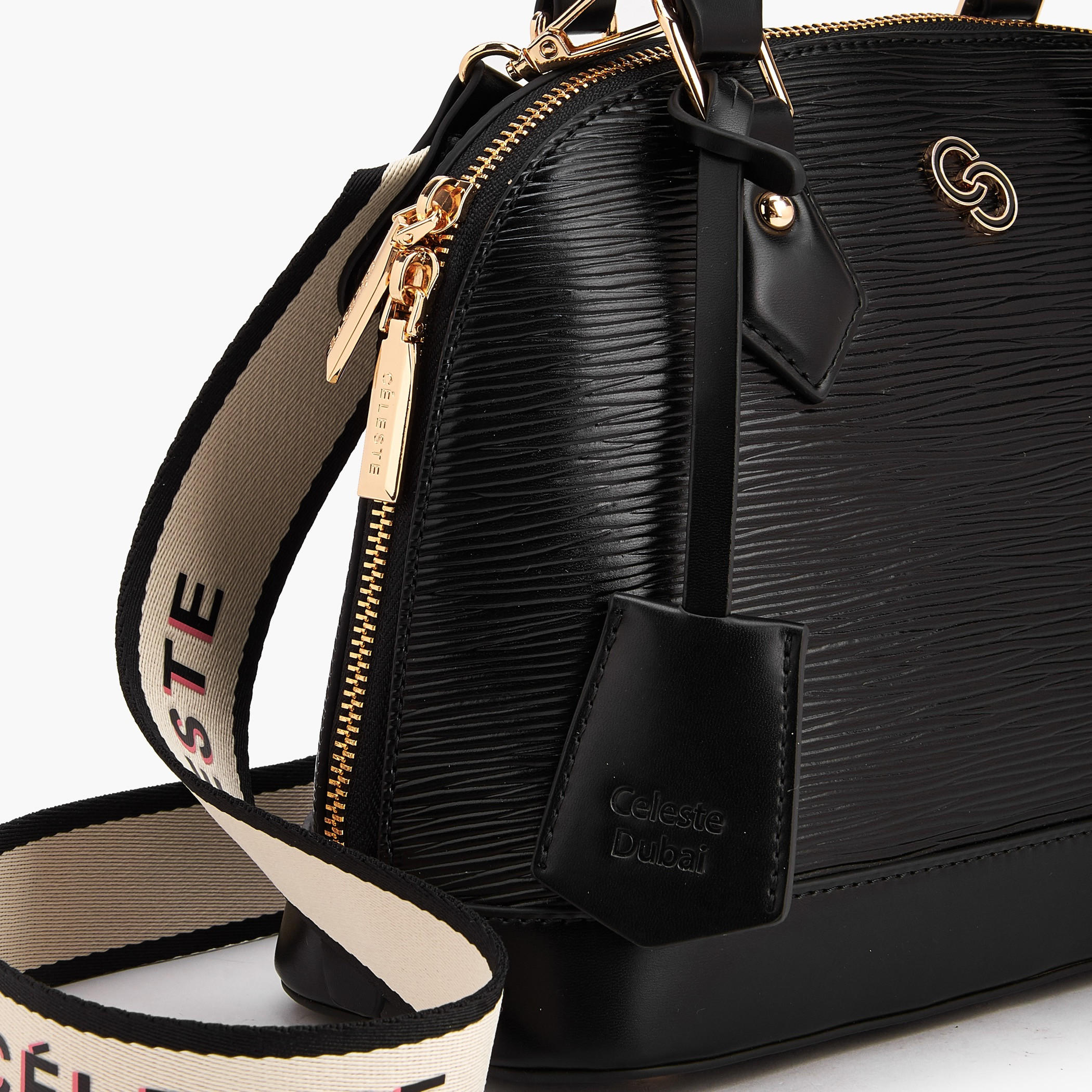 شنطة قبة بارزة الملمس بحزام قابل للفصل-women-bagsandwallets-handbags-image-5