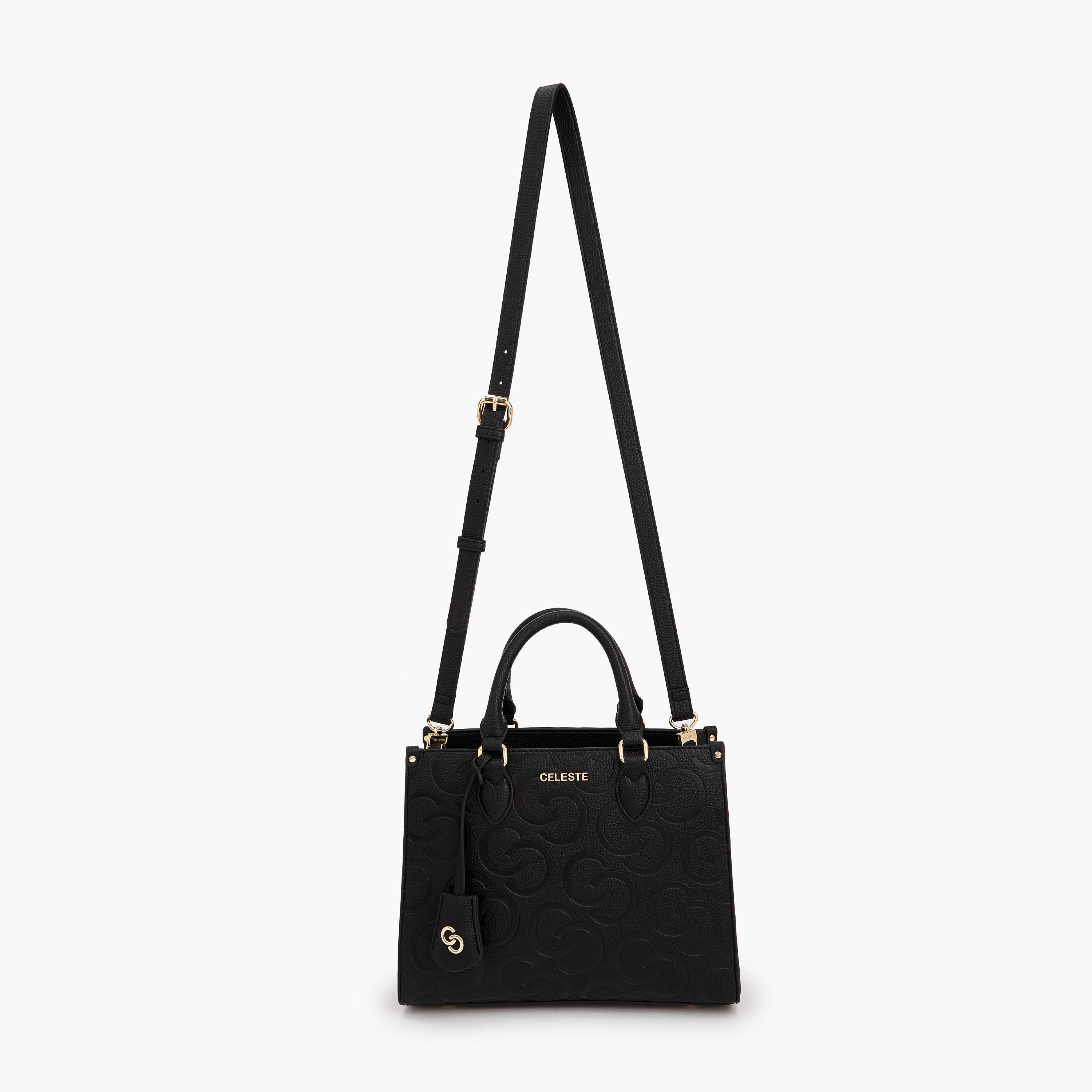 Celeste Monogram Embossed Tote Bag with Detachable Strap-women-bagsandwallets-handbags-image-3