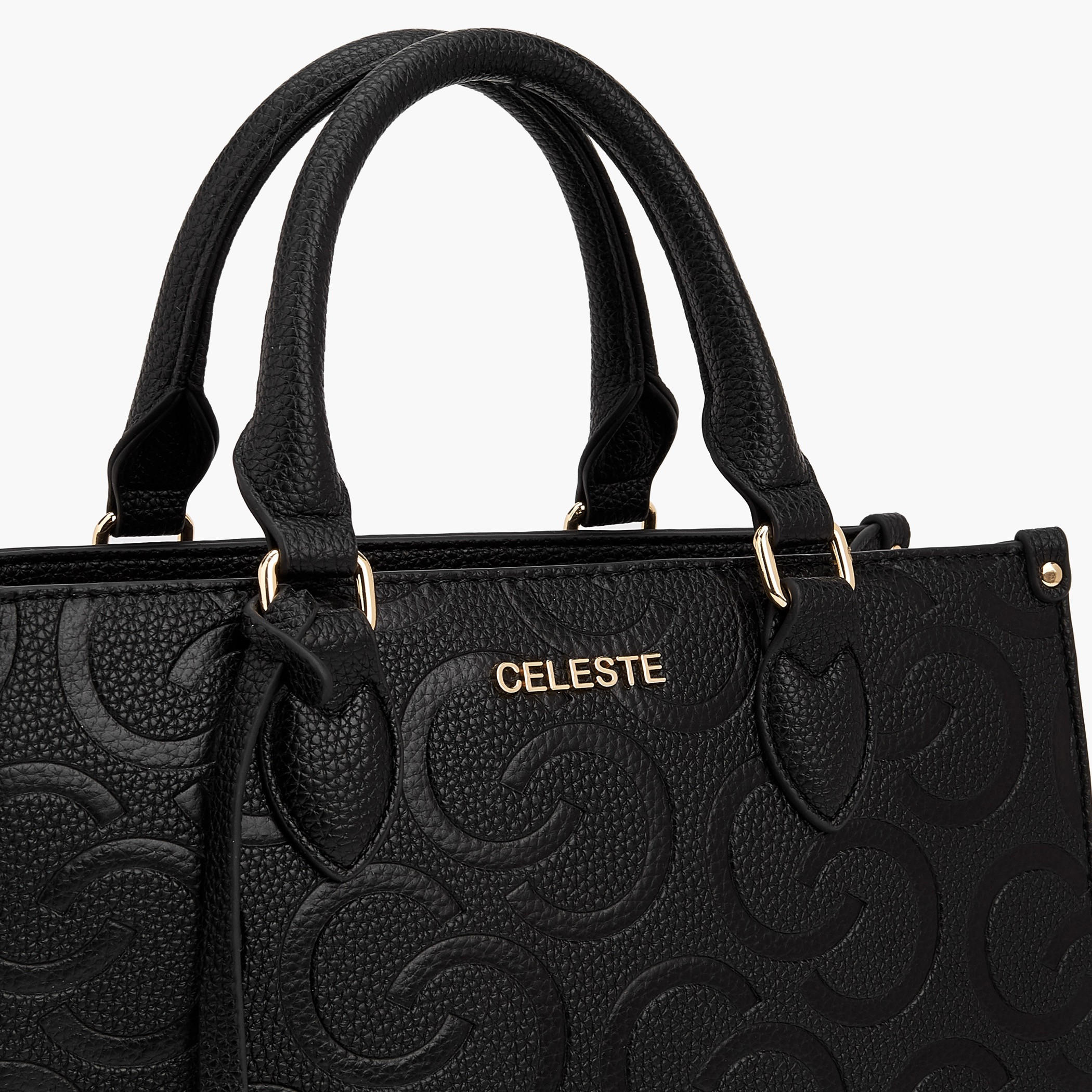 Celeste Monogram Embossed Tote Bag with Detachable Strap-women-bagsandwallets-handbags-image-5
